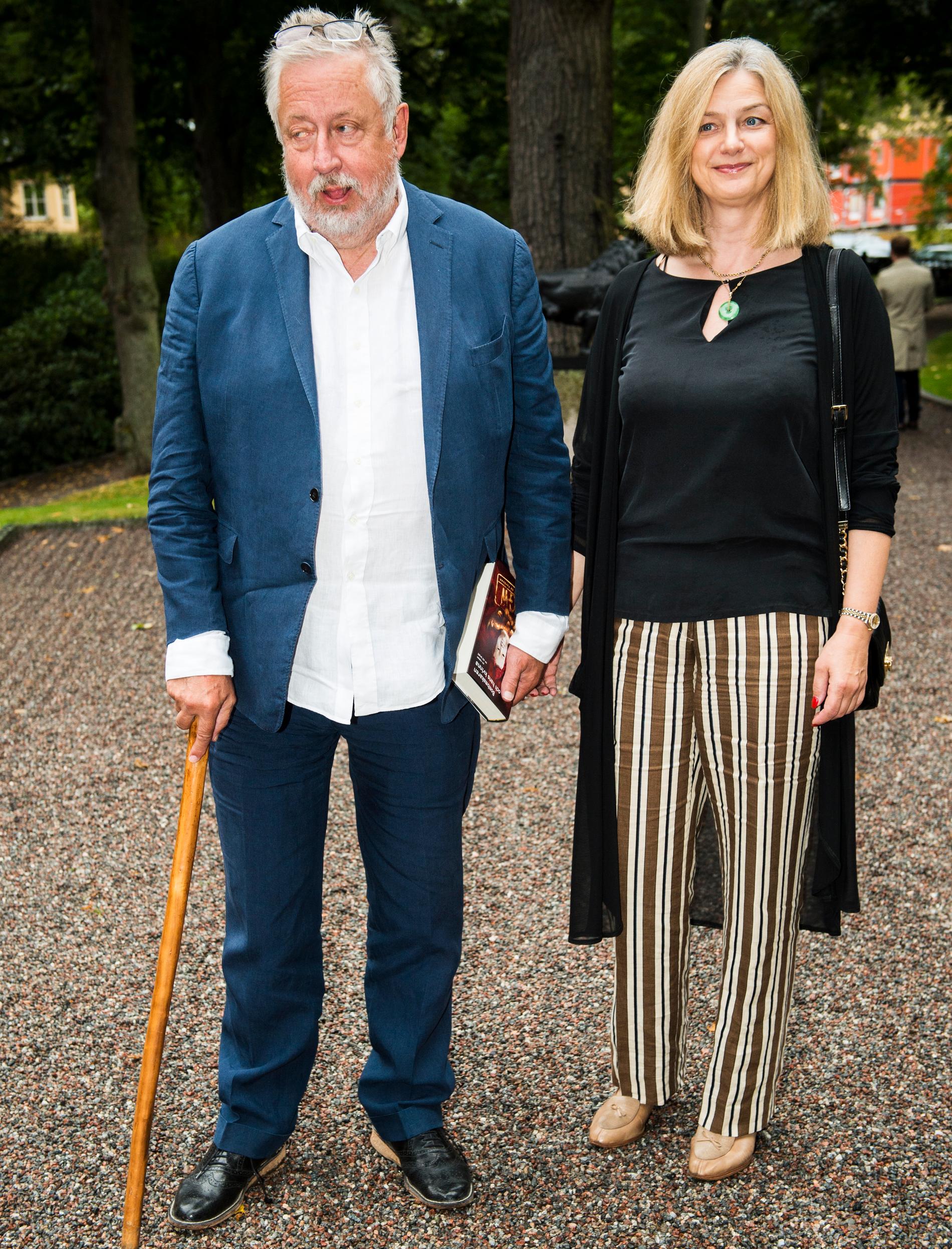 Leif GW Persson med frun Kim Persson.