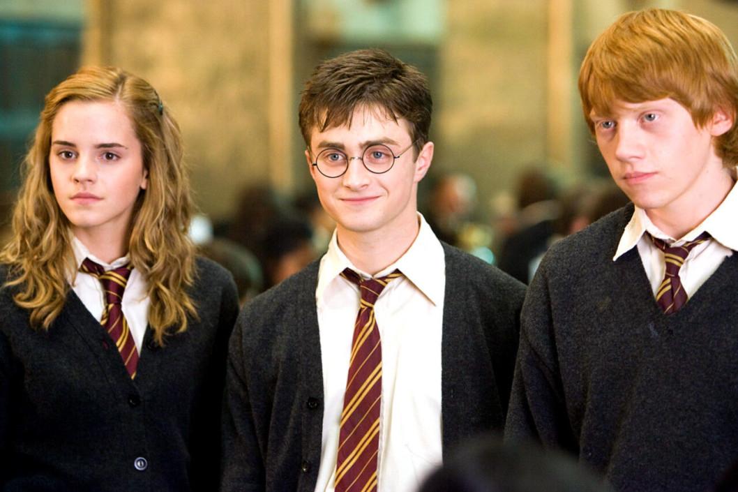Hermione, Harry och Ron.
