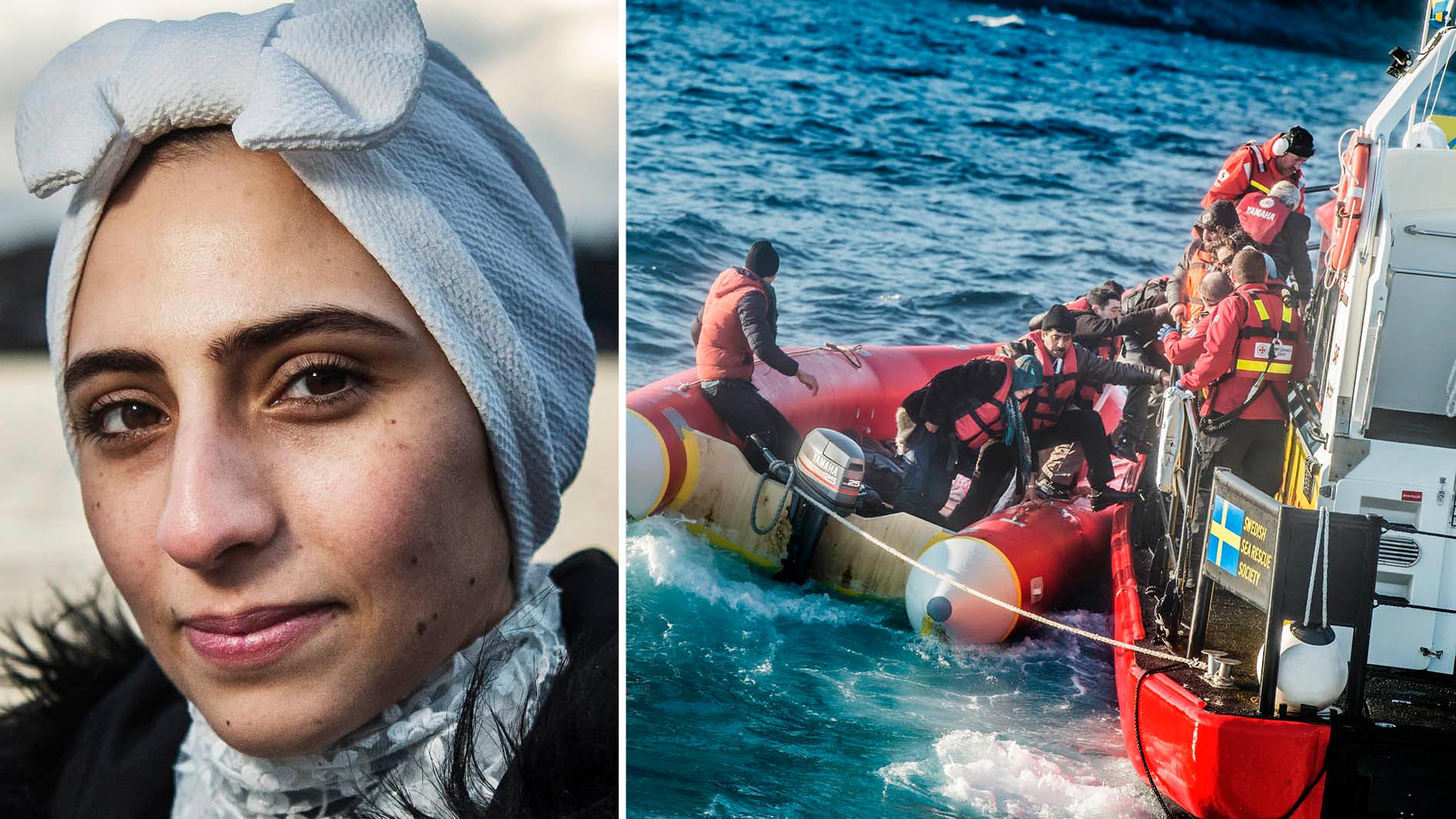 Doaa Al Zamel var en av elva som överlevde en enorm katastrof med flyktingbåt.