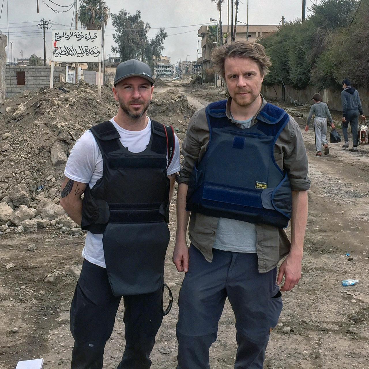 Aftonbladets Magnus Wennman och Staffan Lindberg i Mosul