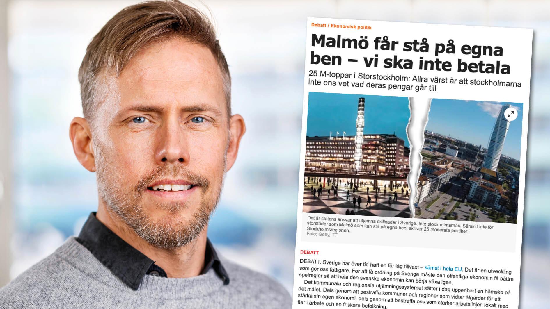 Om Malmö ska bli fullt kompenserat för förändringar i skatteunderlaget borde staden få 24 procent mer i utjämningsbidrag. Replik från Martin Nordin, docent i nationalekonomi.