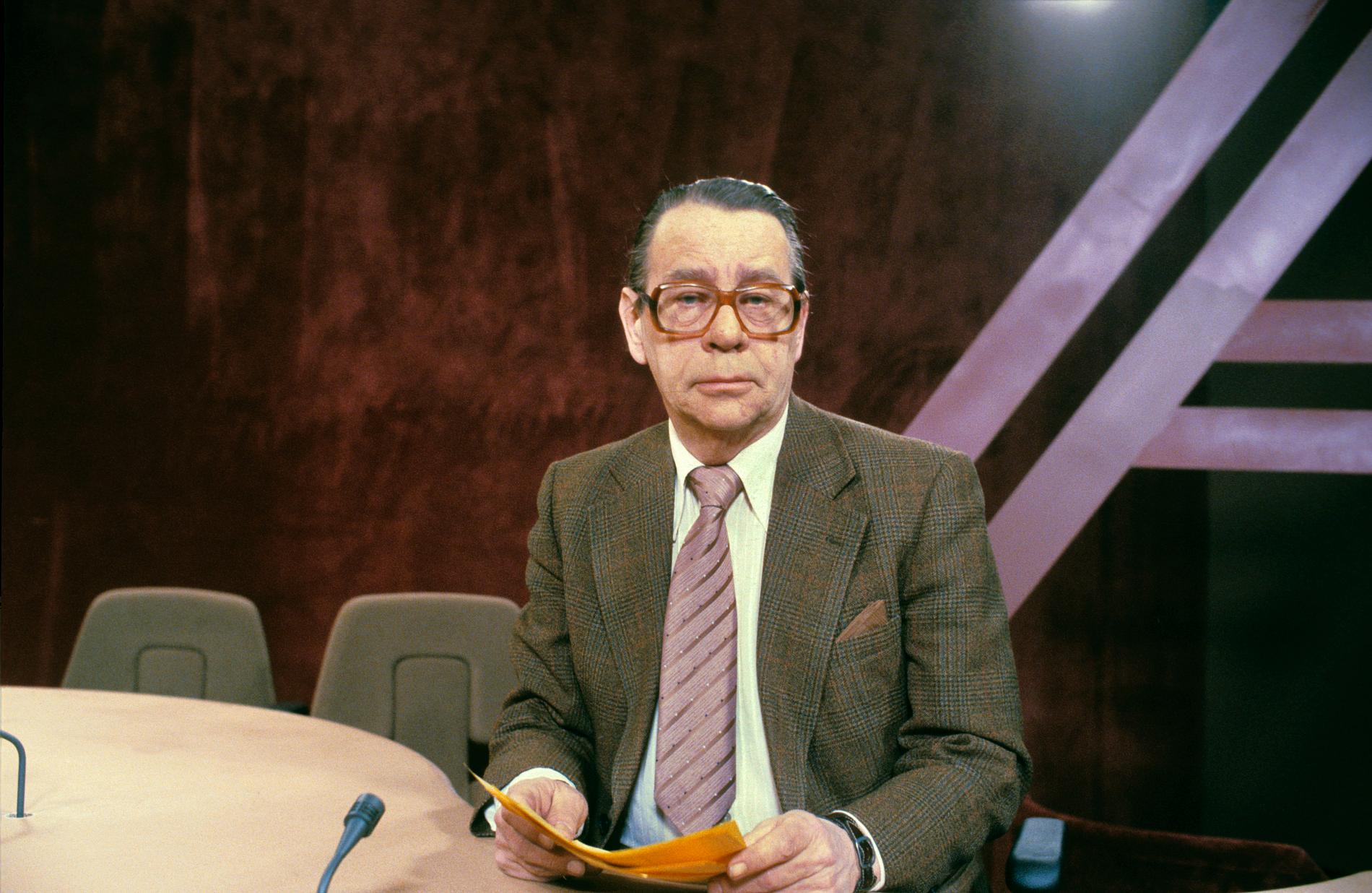 Lars Orup, en annan Aktuelltprofil, blev programledare 1960.