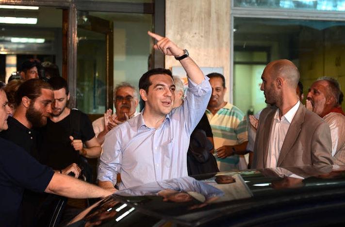 Förloraren Syriza-ledaren Alexis Tsipras.