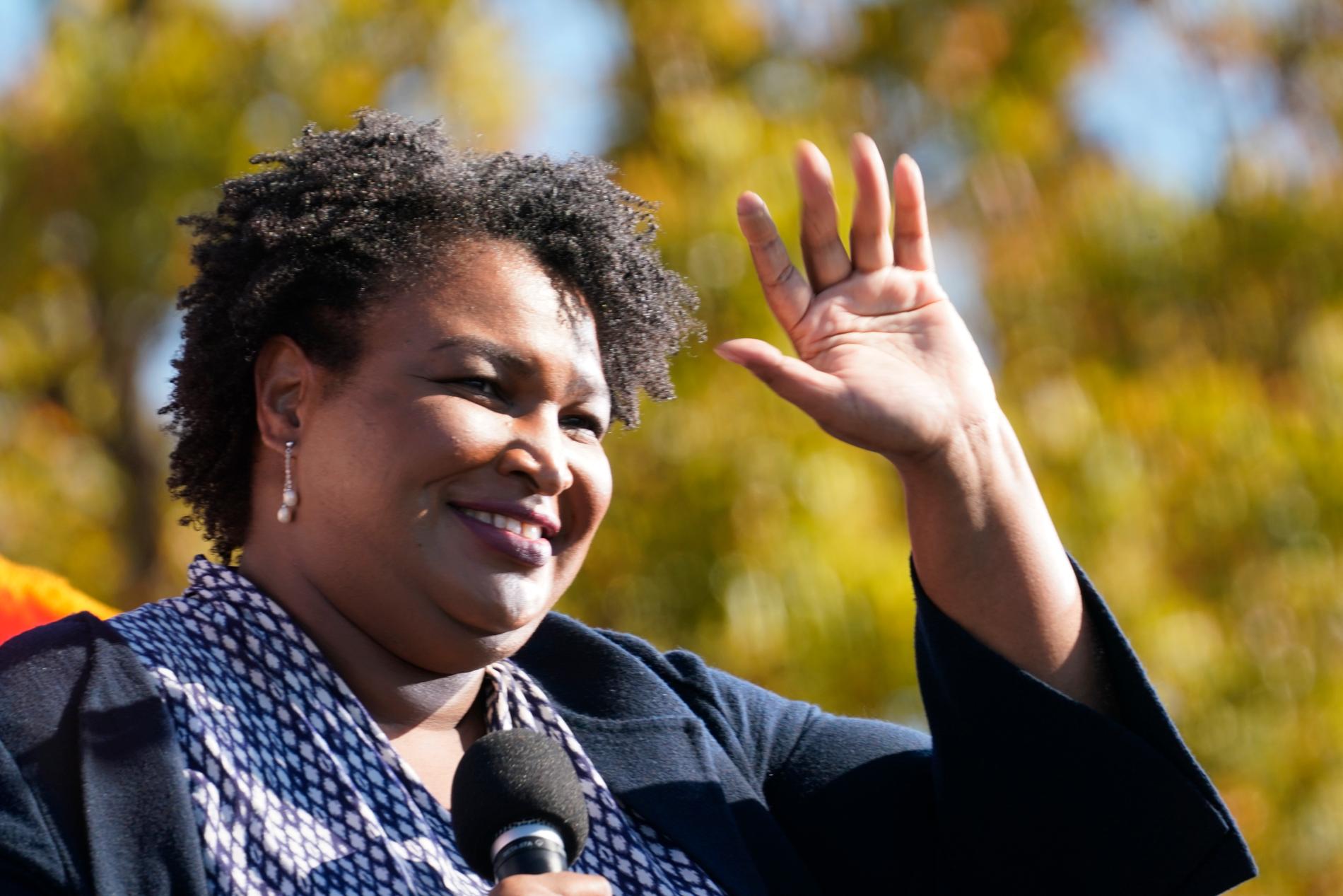 Stacey Abrams vill bli guvernör. Vinner hon valet 2022 kan hon bli den första svarta kvinnliga guvernören i landet. Arkivbild.