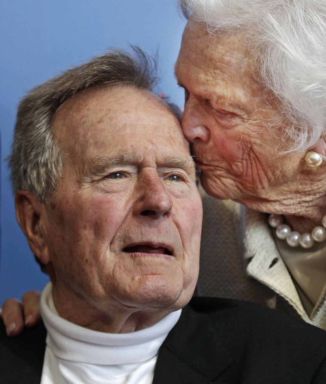 George H W Bush och Barbara Bush.