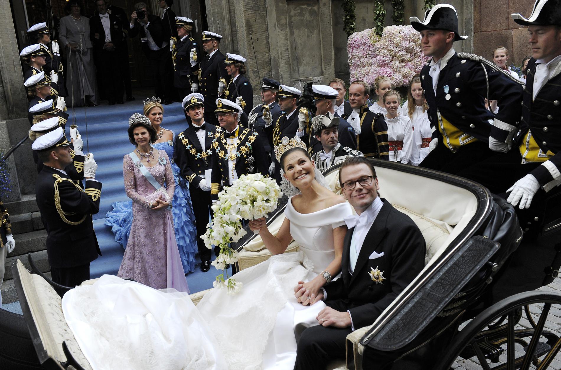 19 juni sa Victoria och Daniel ja till varandra i Storkyrkan i Stockholm.