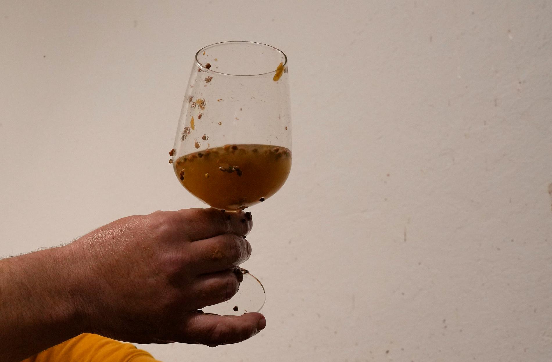 Vinmakaren Milos Skabar i nordöstra Italien är inblandad i en bubblande strid om vad det lokala vinet ska få heta.