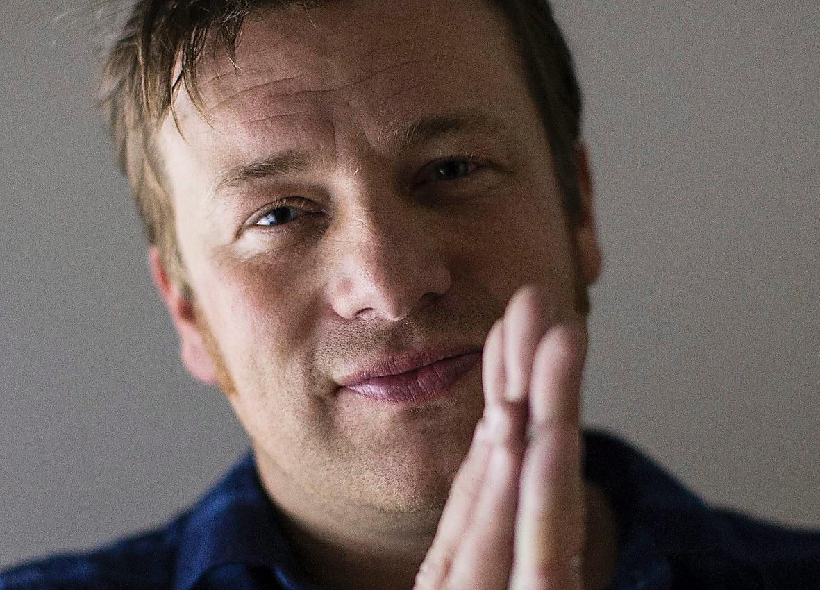 ”Det här är en stor stund för barnhälsan”, säger kändiskocken Jamie Oliver.