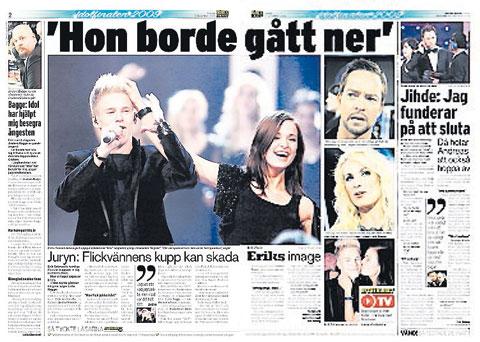 Nöjesbladet 12 december 2009.