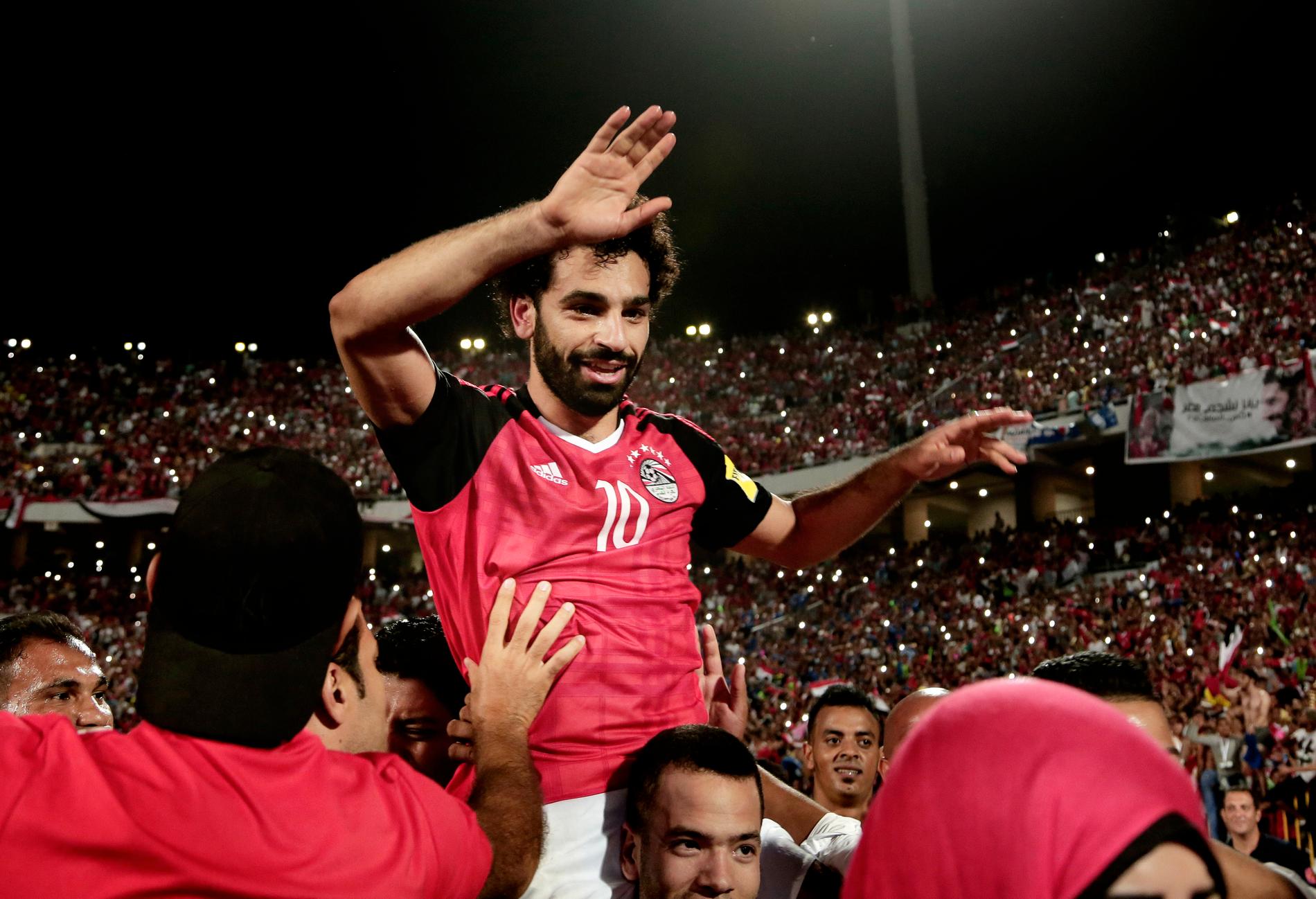Mohamed Salah är hela Egyptens hjälte. 