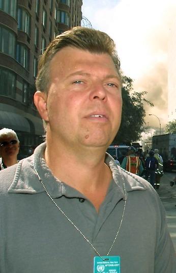 Wolfgang Hansson, reporter och författare, på plats vid attacken mot New York 2001.