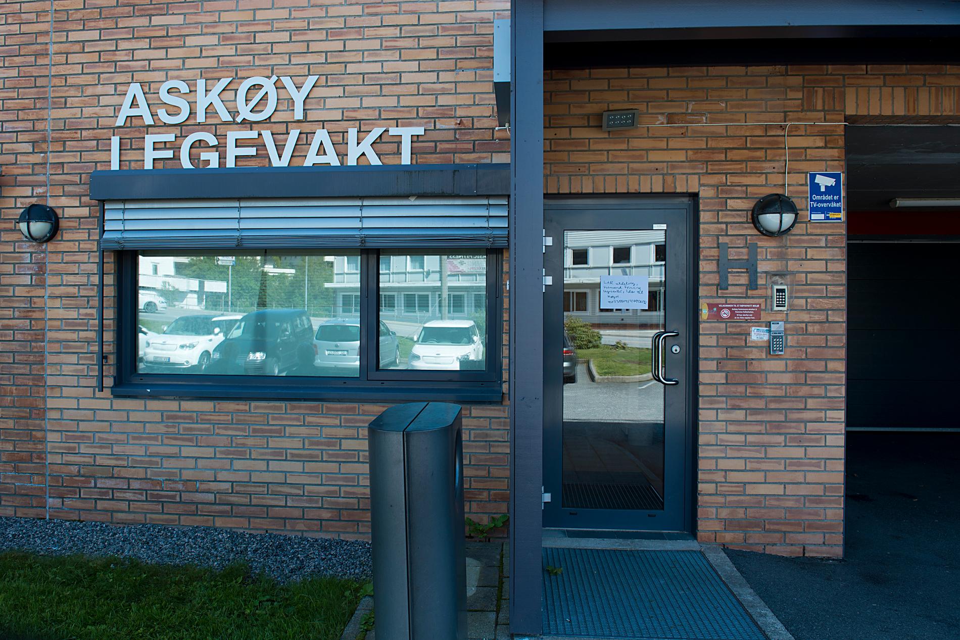 Vårdcentralen i Askøy har tagit emot mängder av människor med tarm- och magsymtom den senaste veckan. Bilden är tagen den 7 juni.