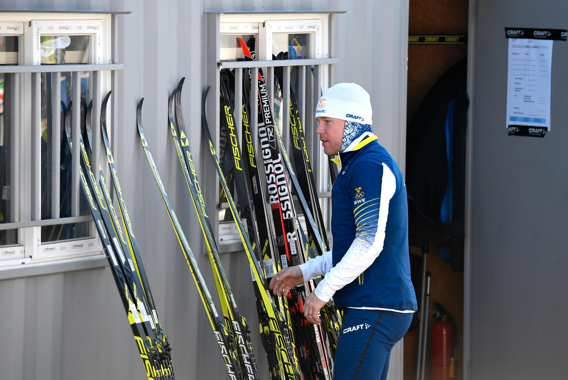 Mats Eklund var svensk vallare under OS i Peking 2022. Nu koordinerar han svensk skidsports omställning till fluorfri vallning. Arkivbild.