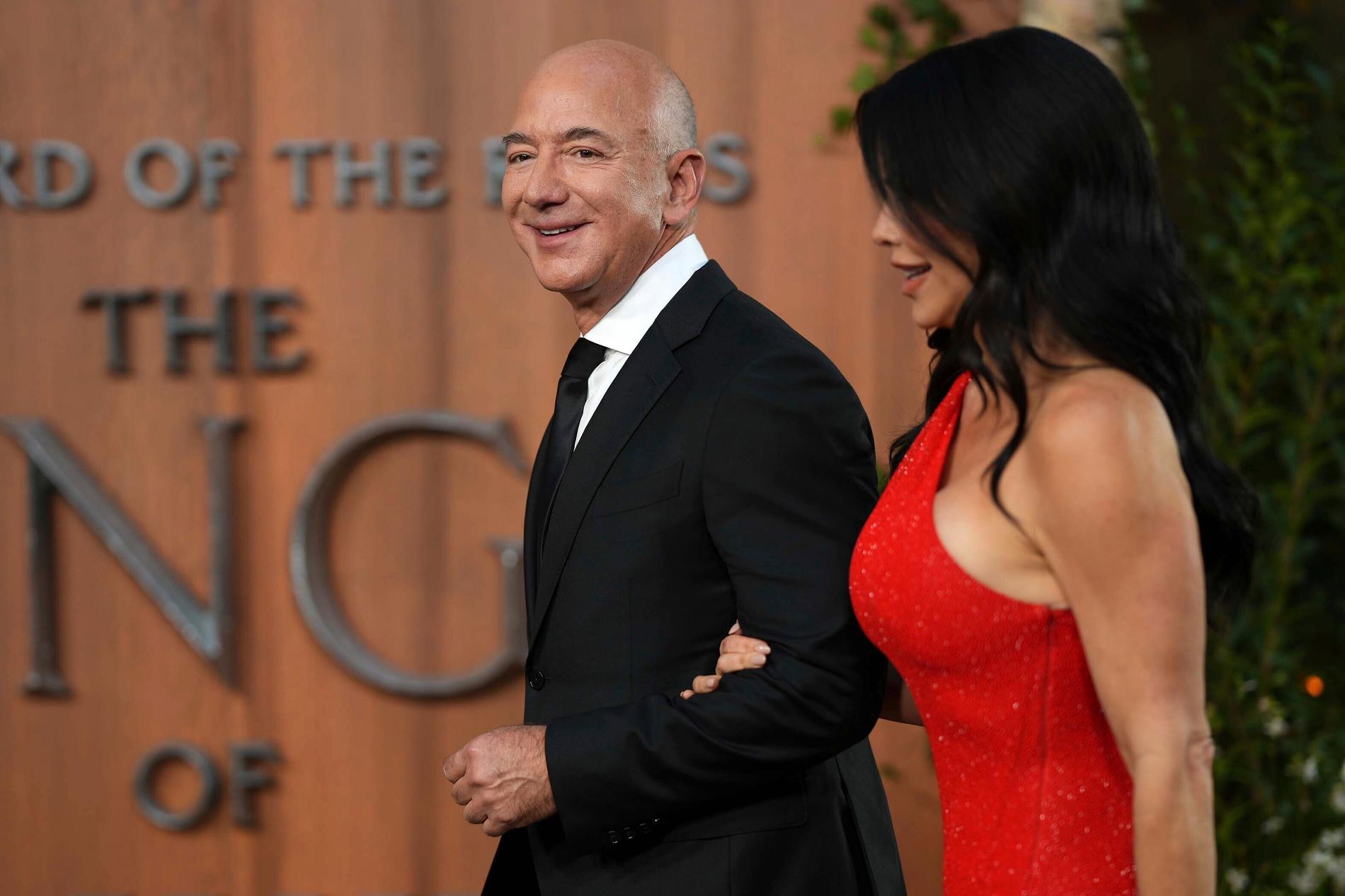Jeff Bezos och Lauren Sánchez.