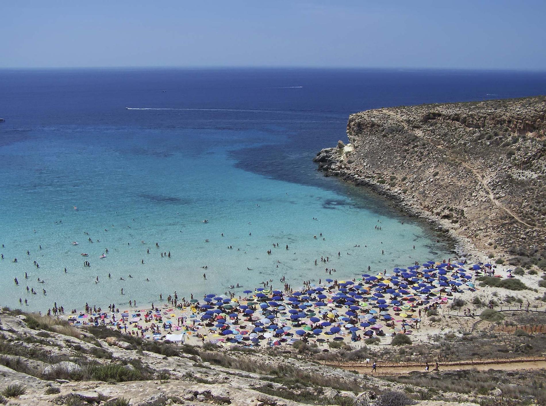 Rabbit Beach på Sicilien anses vara Europas bästa strand av resenärerna på sajten TripAdvisor.