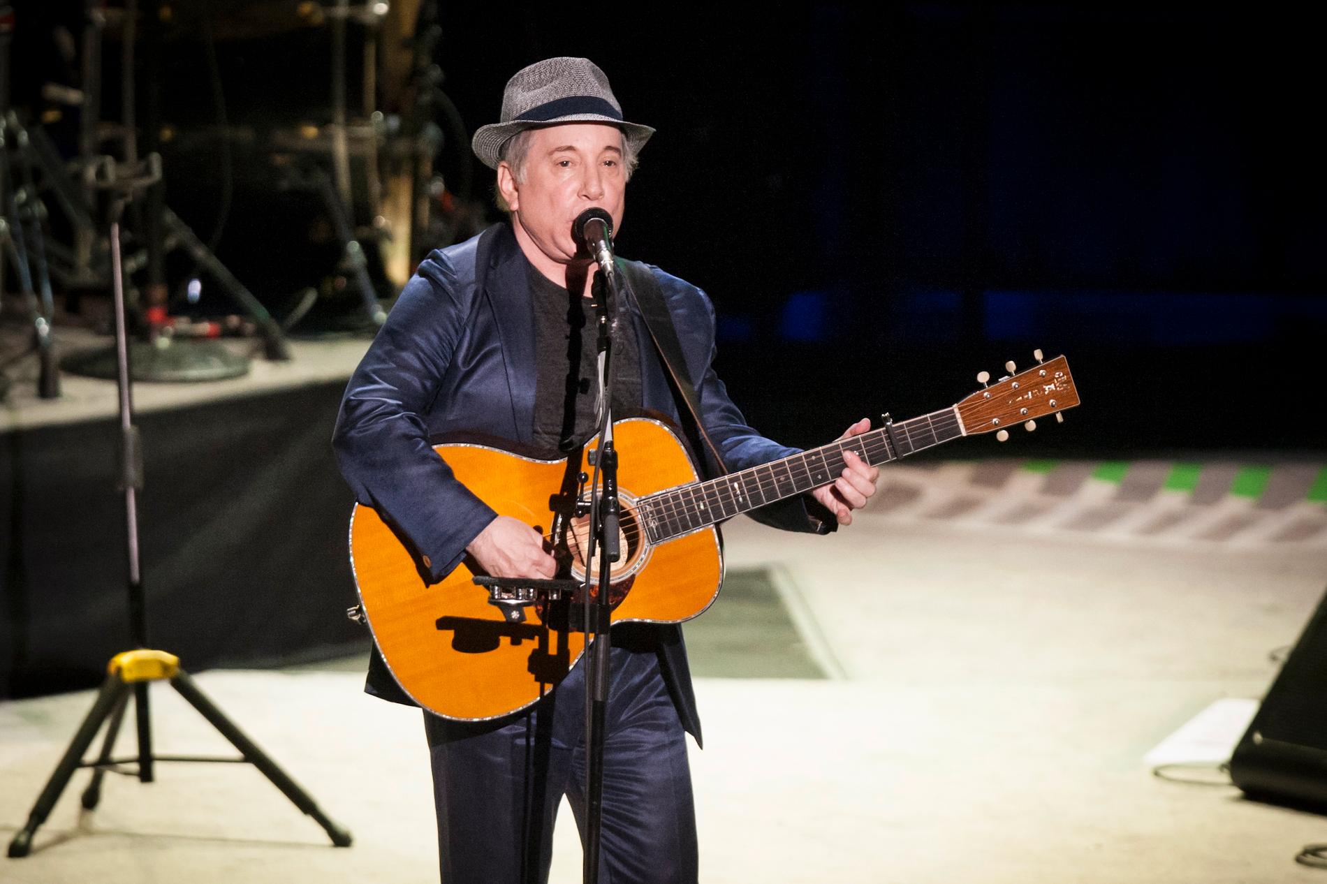 Paul Simon under en konsert i Oslo 2012.