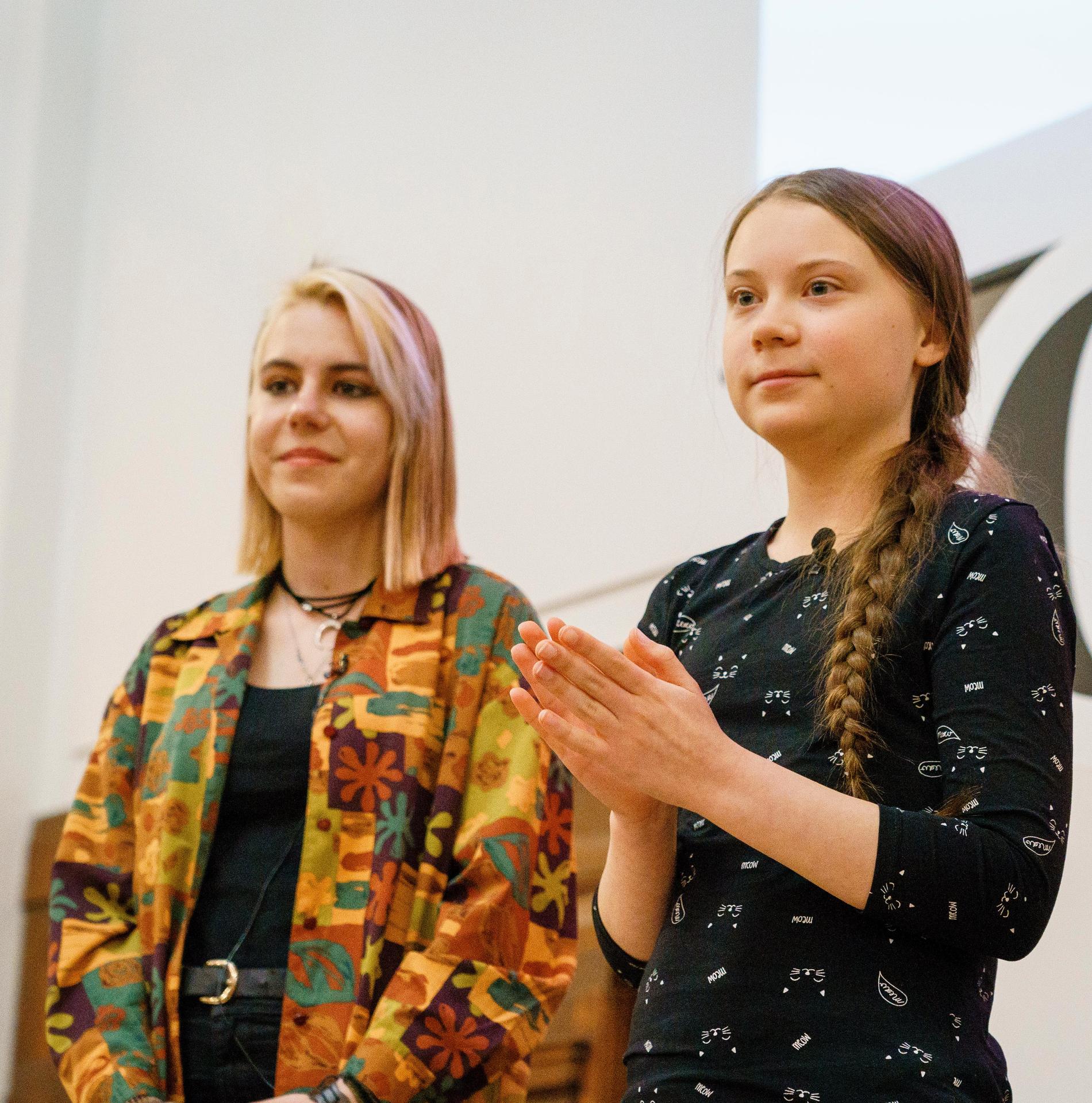 Anna Taylor, som är en frontfigur i Storbritannien för rörelsen som Greta Thunberg startade. 