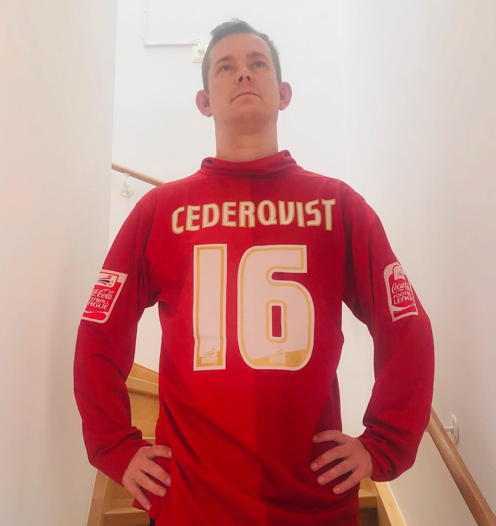 Erik Niva Cederqvists Walsall-tröja.
