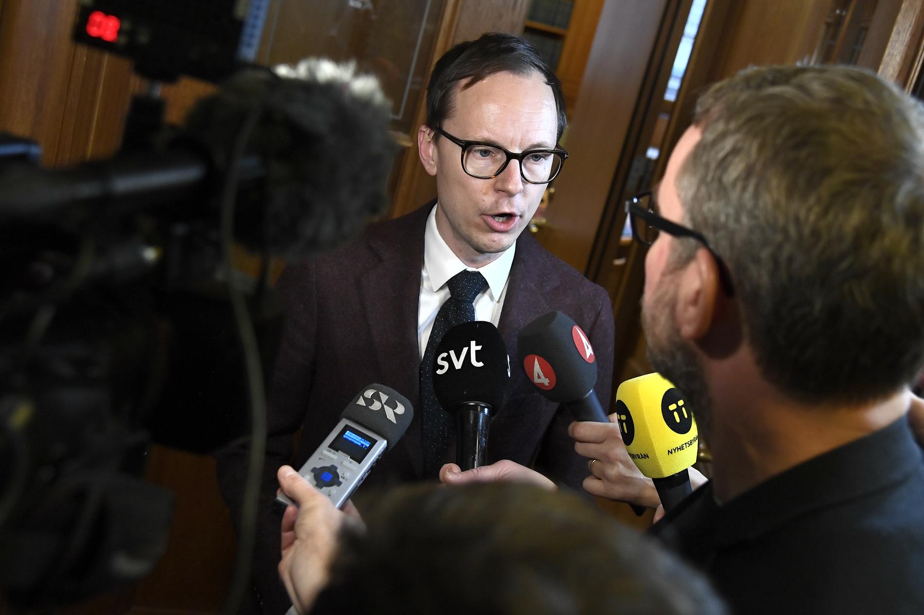 Liberalernas ekonomisk-politiske talesperson Mats Persson är en av de åtta L-riksdagsledamöter som vill släppa fram Ulf Kristersson (M) som statsminister. Arkivbild.
