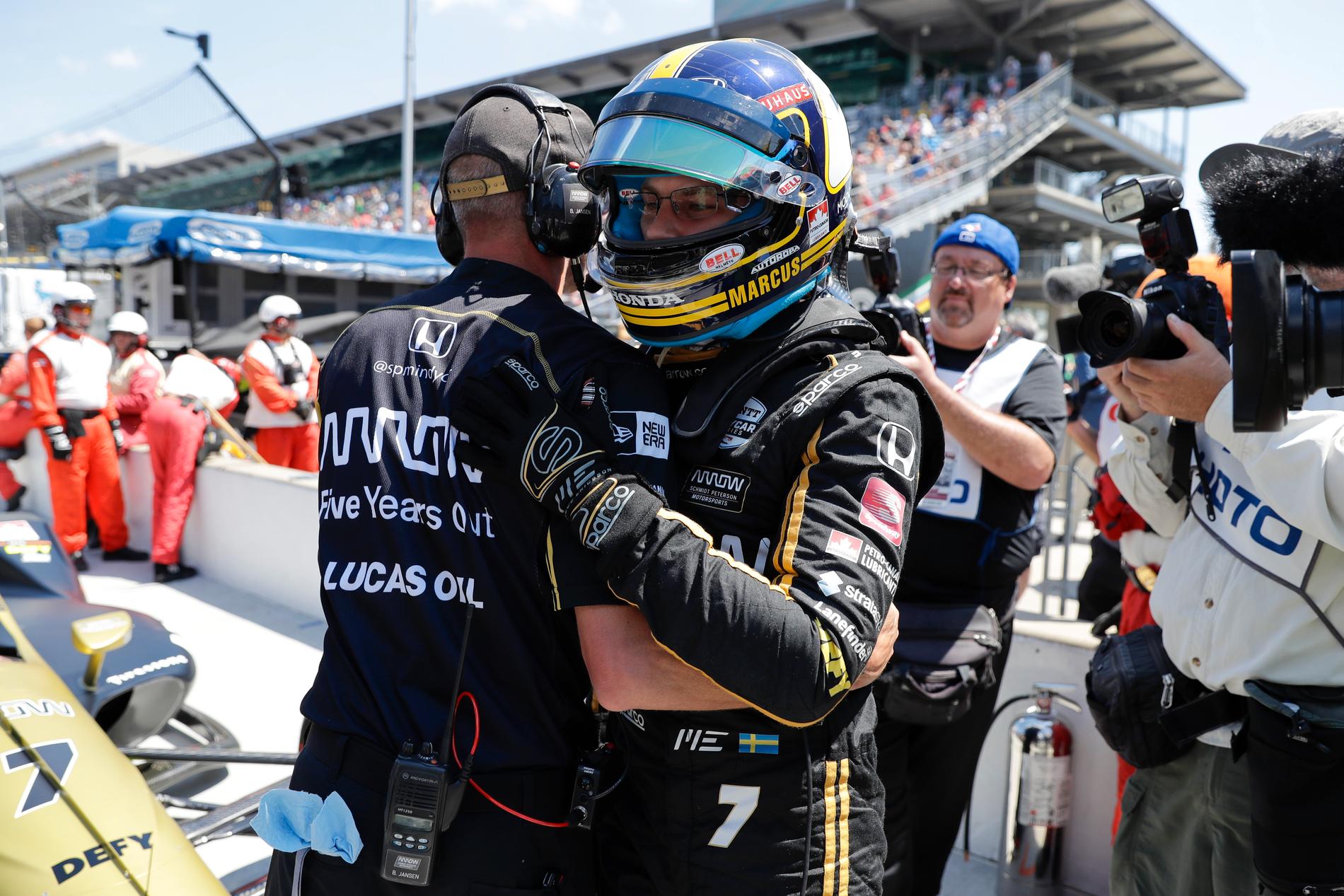 Marcus Ericsson bäst av svenskarna i kvalet till Indy 500