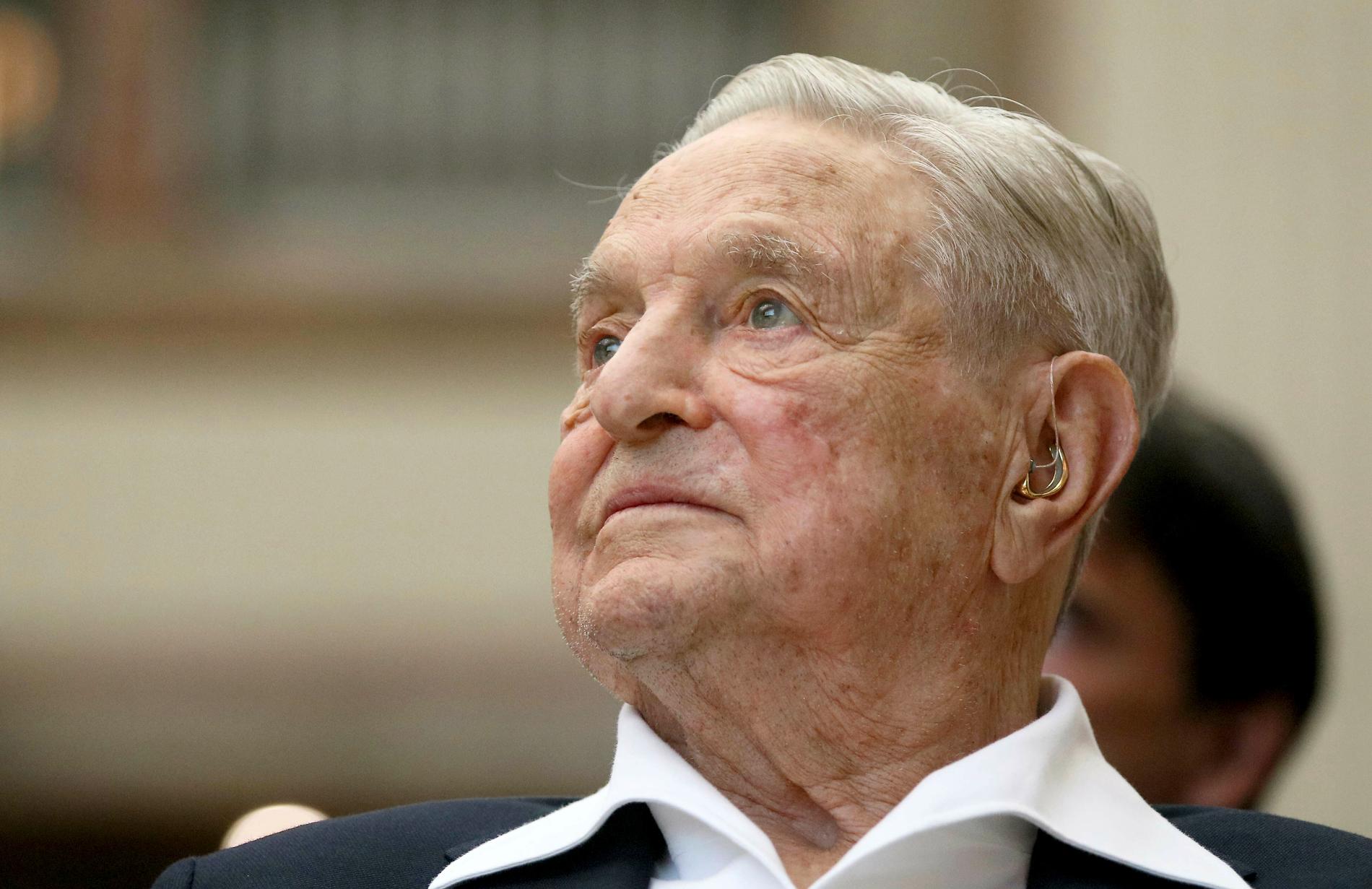 Den ungersk-amerikanske finansmannen George Soros, som är jude, liknas vid Hitler av en kulturprofil i Ungern. Arkivbild.