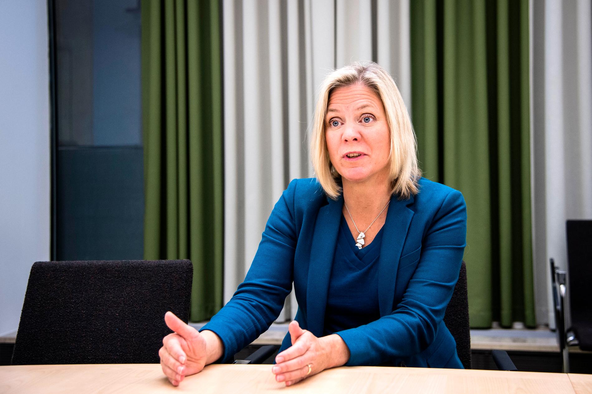 Magdalena Andersson, finansminister (S)