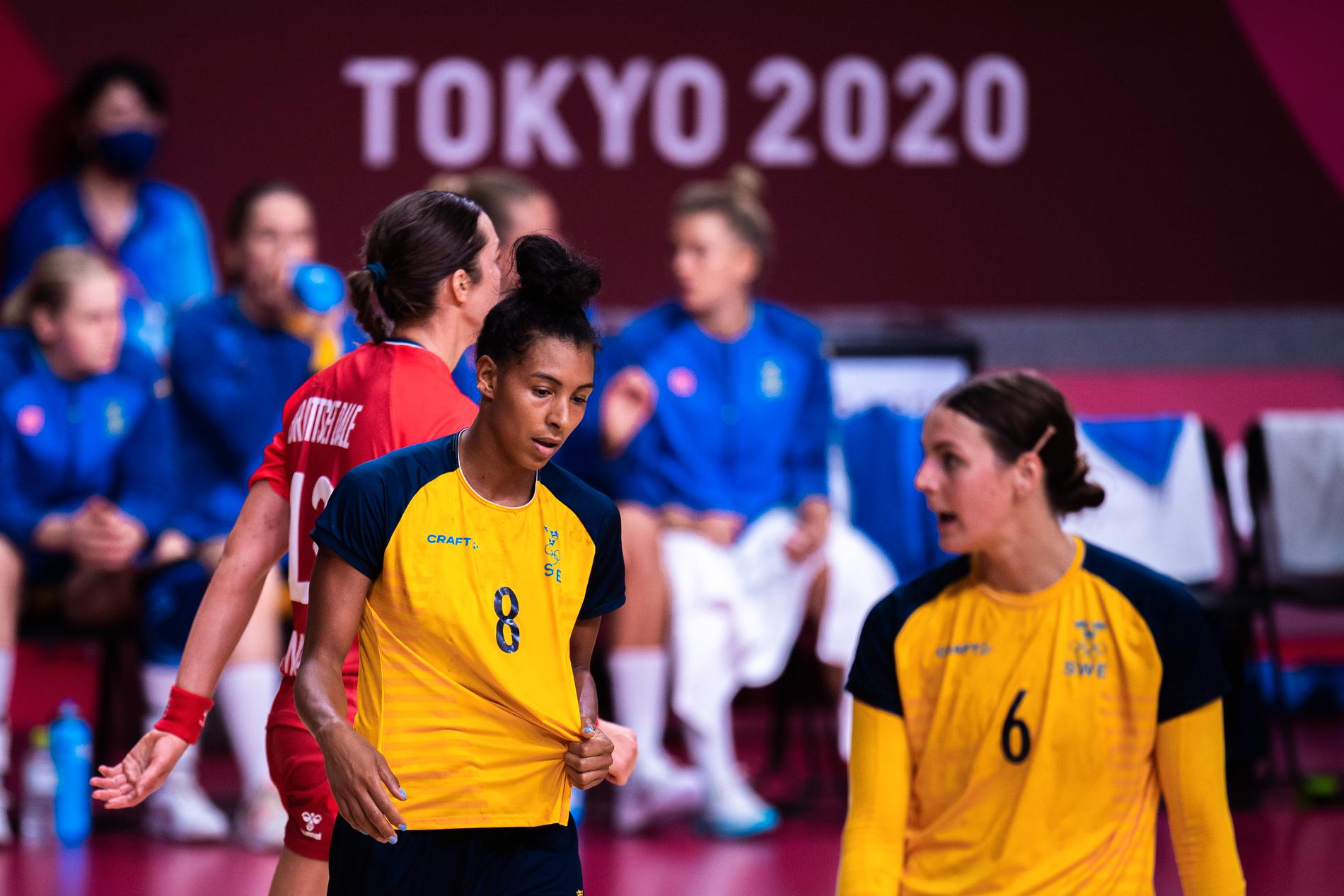 Jamina Roberts och Carin Strömberg i Tokyo 2021. Första gången duon spelade tillsammans i landslaget var 2013.