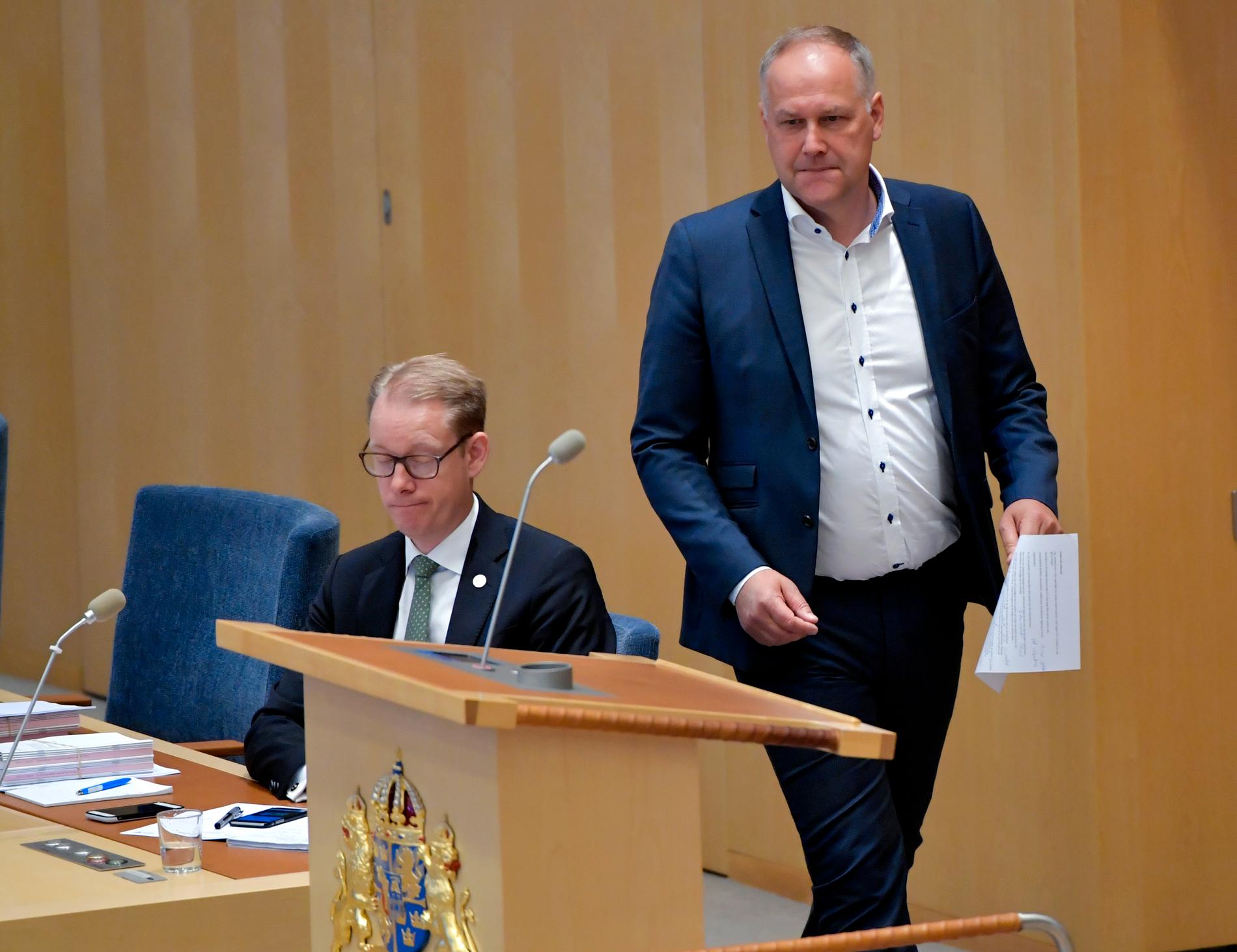 Sjöstedt ilsknade till mot Löfven