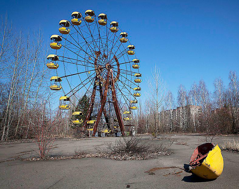 Spökstaden Pripjat vid Tjernobyl. Foto: Krister Hansson