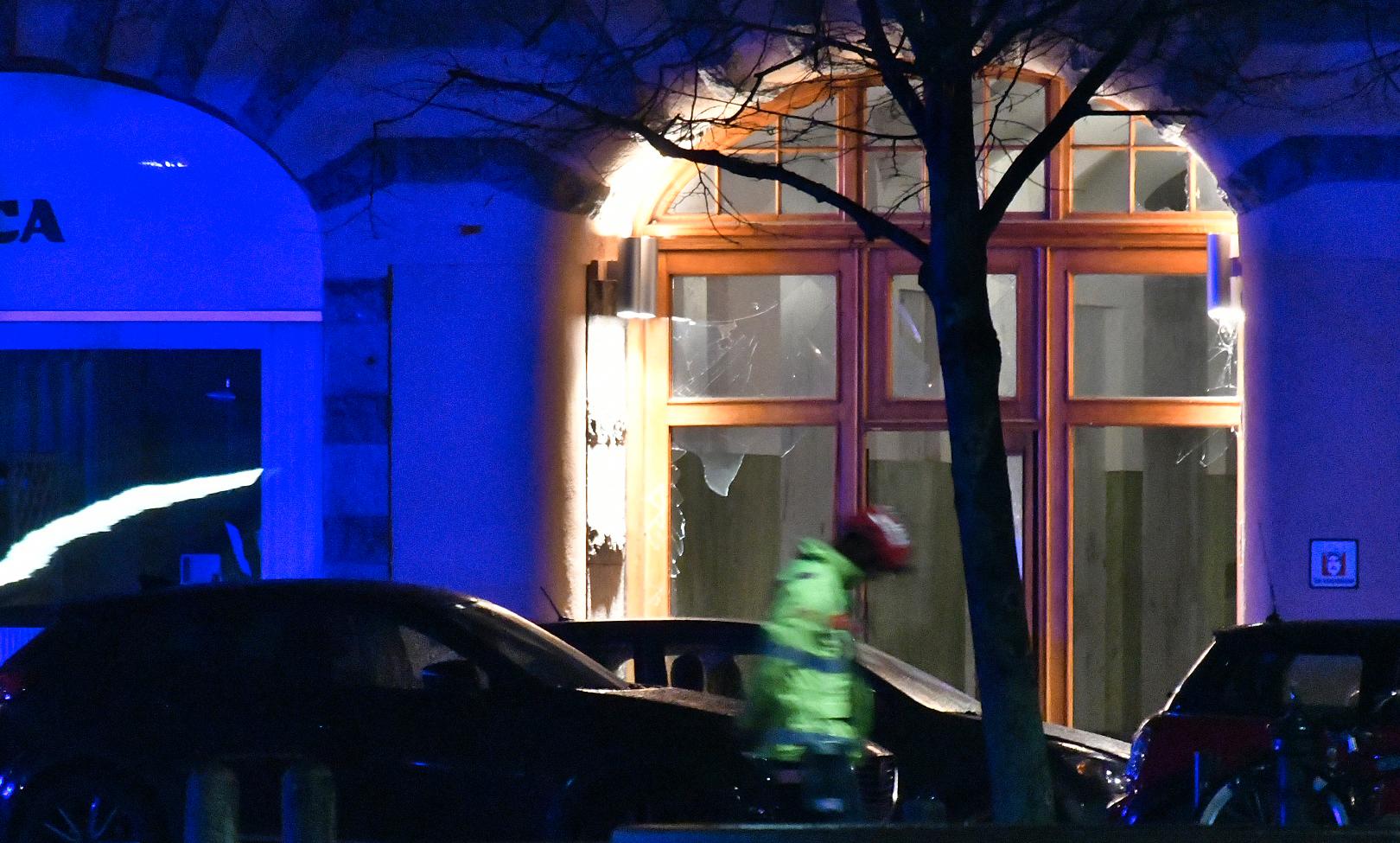 En dörr skadades vid en explosion vid Drottningtorget i Malmö förra fredagen. Nästan en tredjedel av explosionerna i år har ägt rum i Sydsverige.