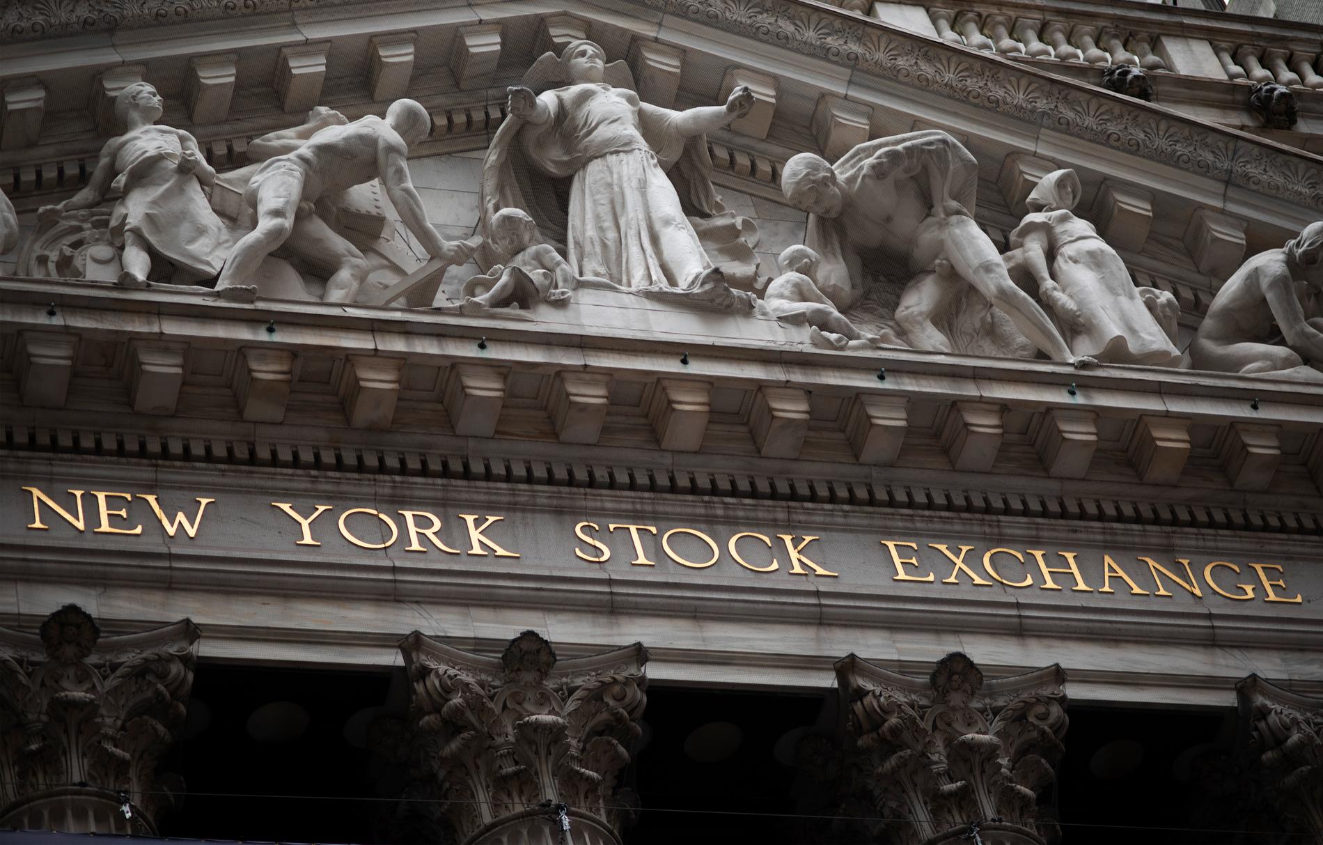 Kurserna steg på New York-börsen. Arkivbild.