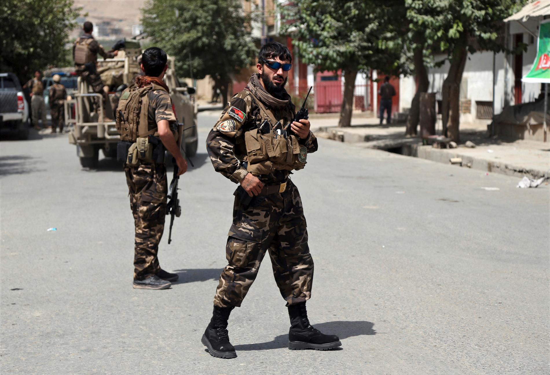 Poliser inom afghanska säkerhetsstyrkan.