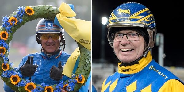 Två legendarer, Jan-Olov Persson och Hans R Strömberg, vars hästar slagit rekord på V75.