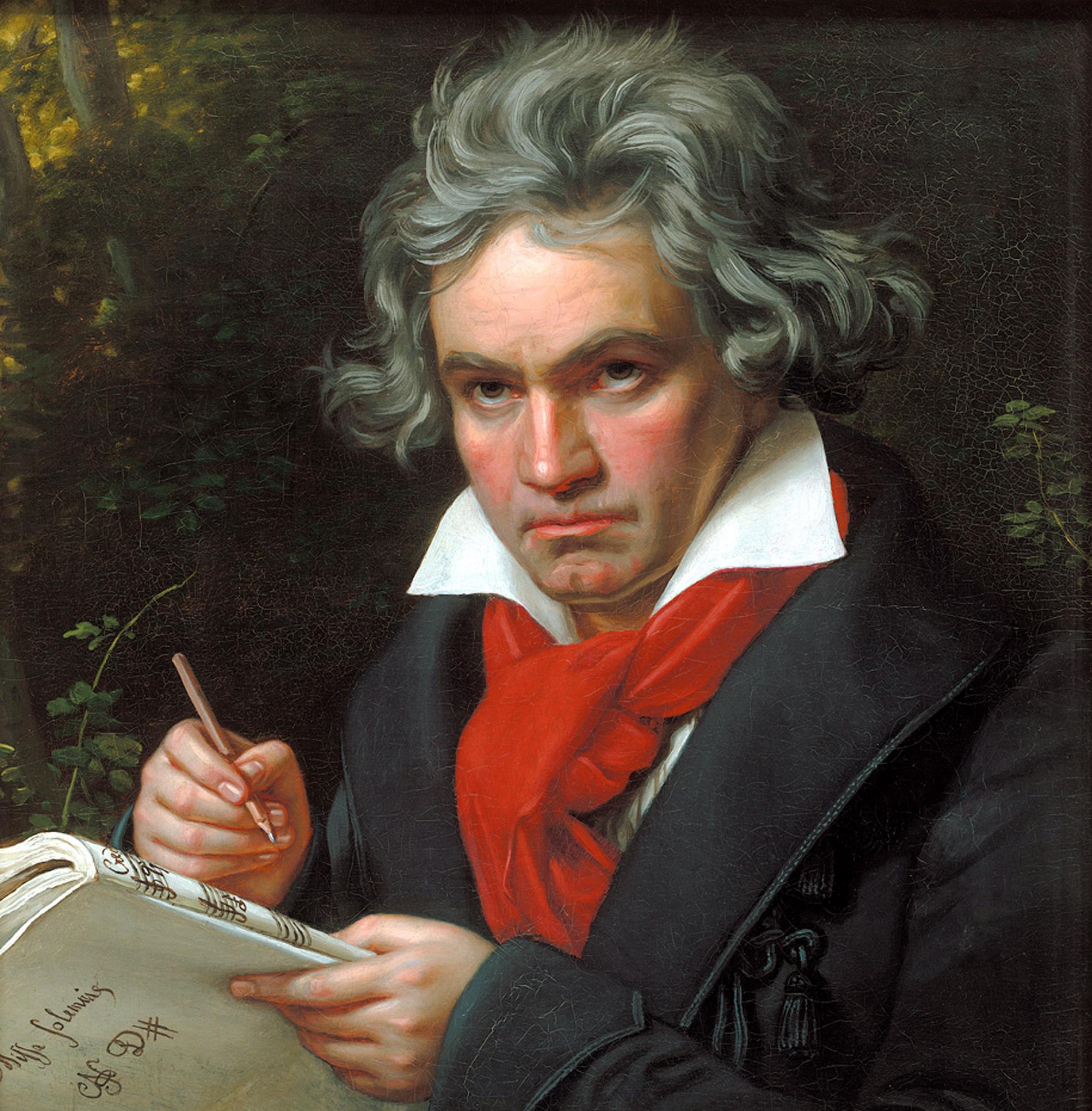 Ludwig van Beethoven, målning av Joseph Karl Stieler 1820.