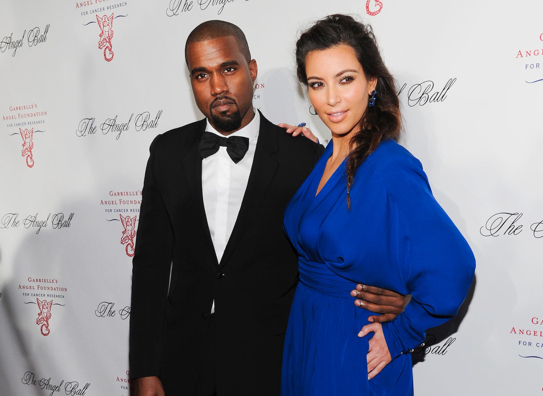 Kanye West och Kim Kardashian 2012