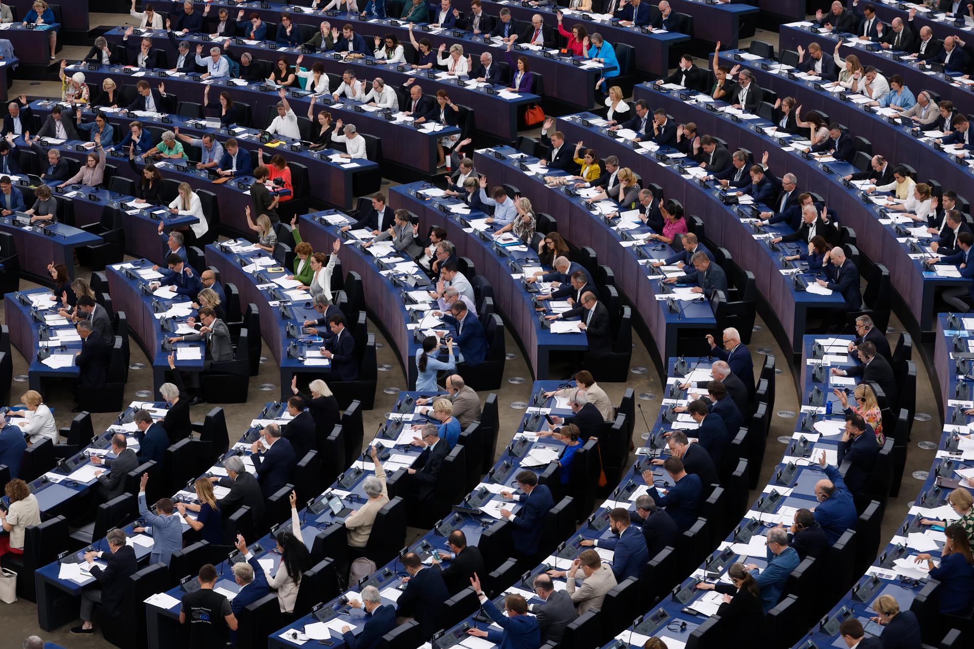 EU-parlamentets ledamöter i Strasbourg. Arkivfoto.