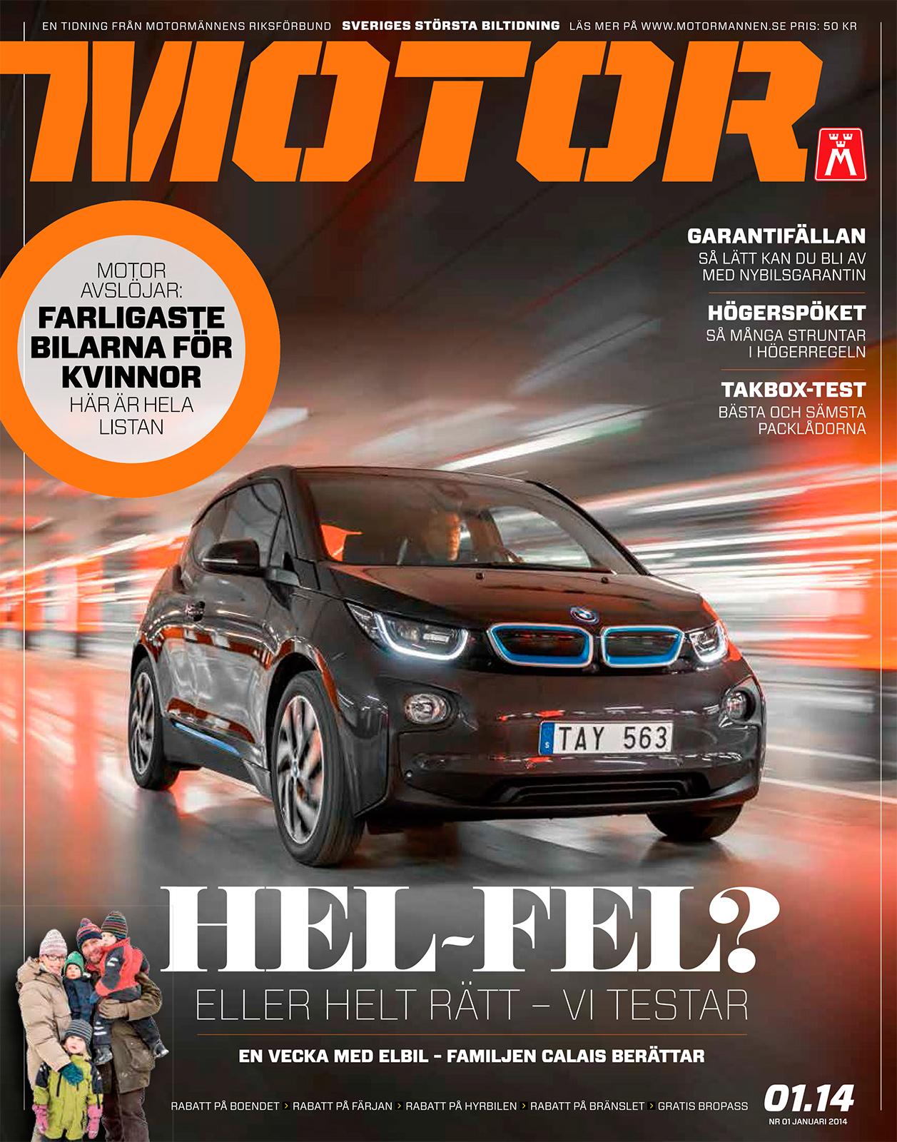 Tidningen Motor, nummer ett 2014.