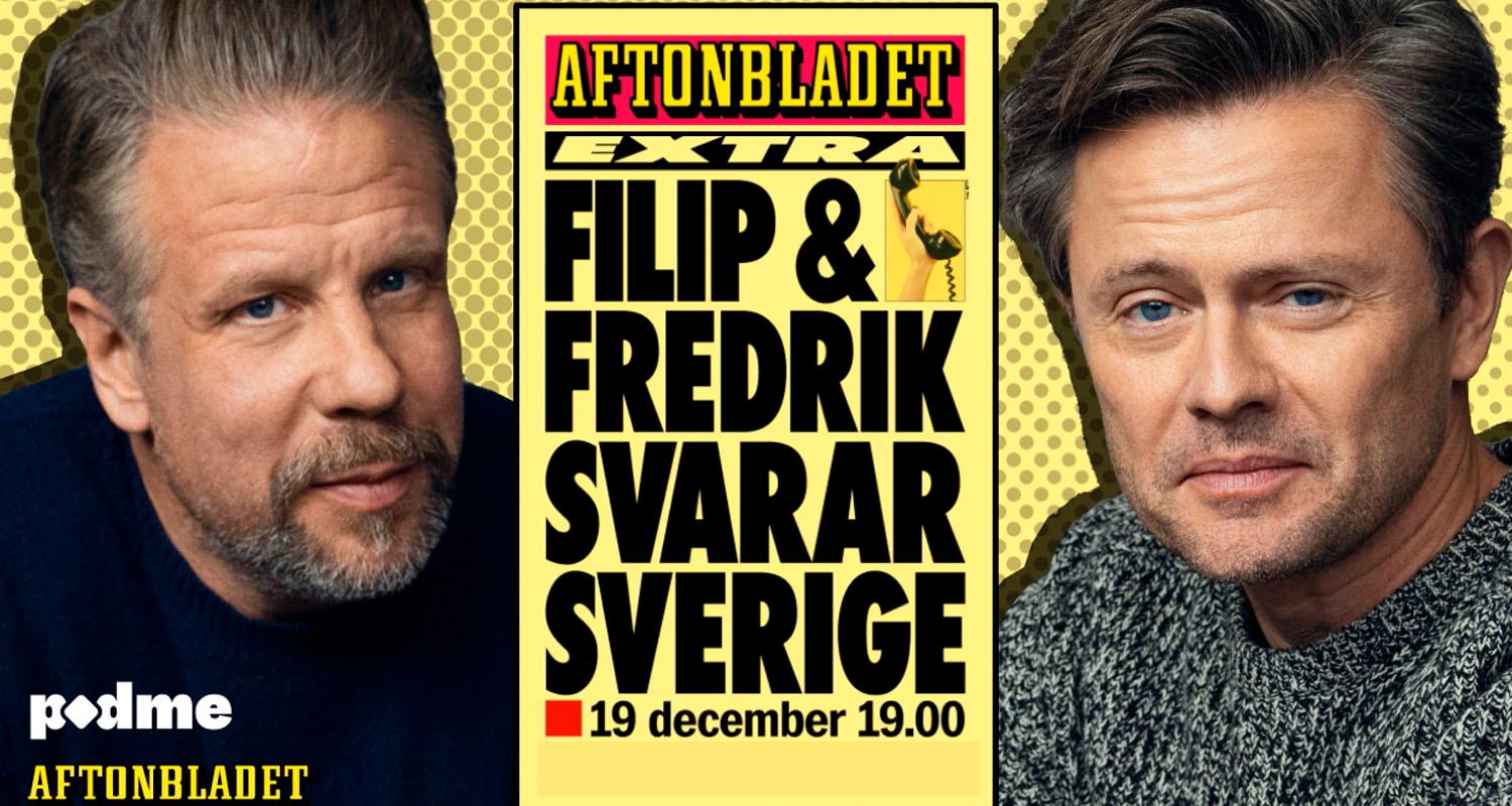 Filip och Fredrik ska lyfta på luren och svara på läsarnas frågor live i en tv-sändning på Aftonbladet.