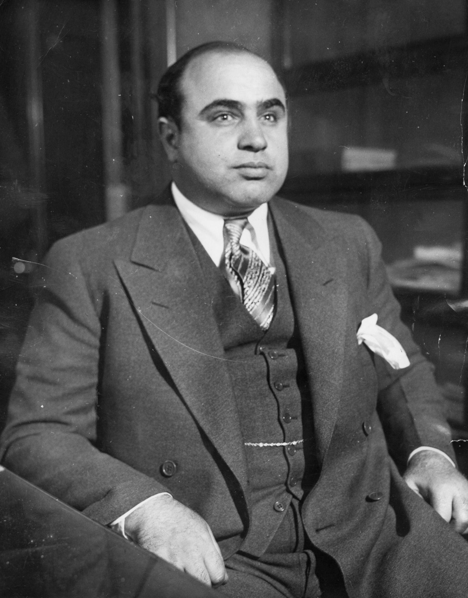 Den verklige Al Capone 1930.