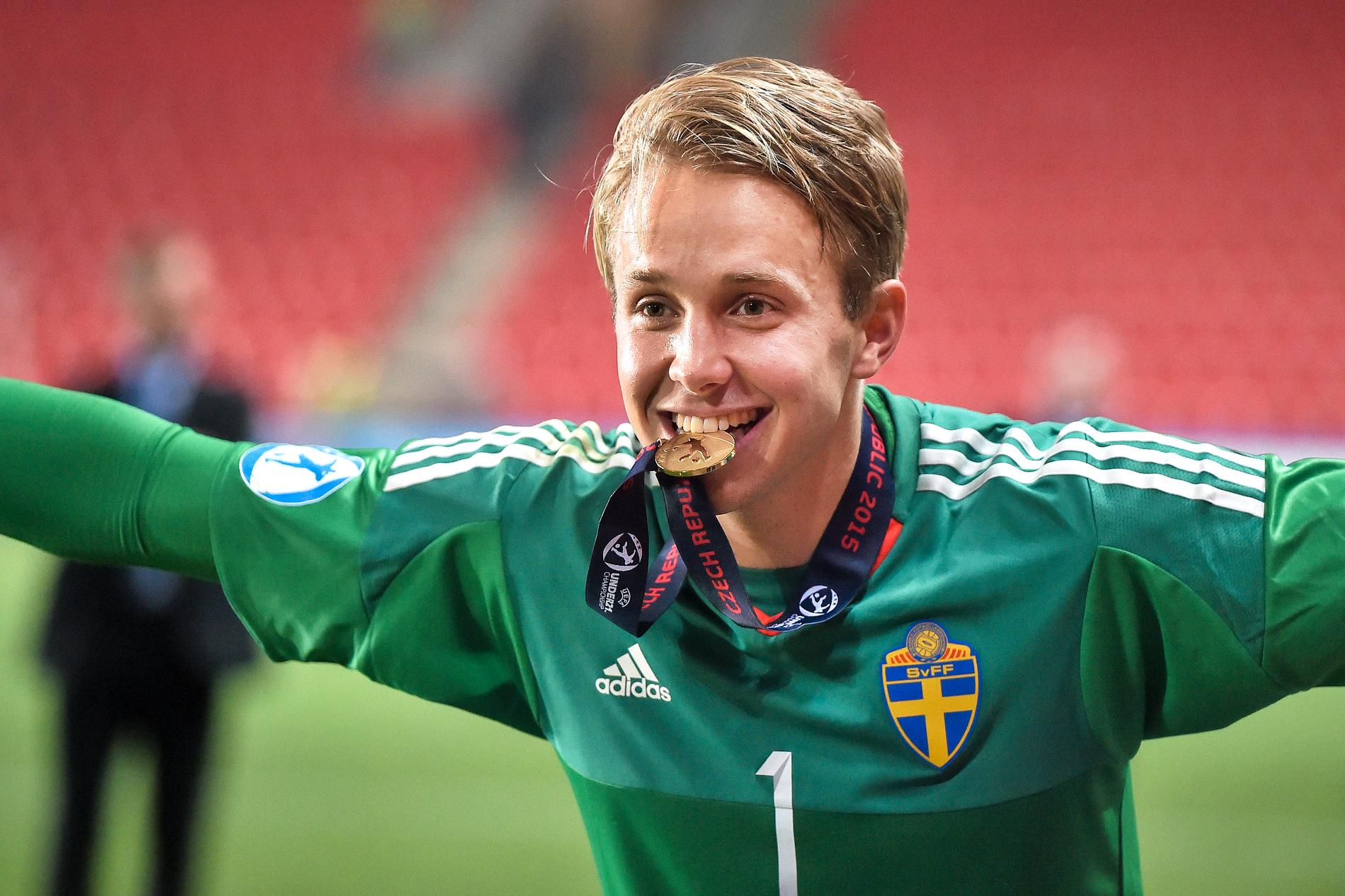 Patrik Carlgren var en av guldhjältarna när Sverige vann U21-EM 2015.