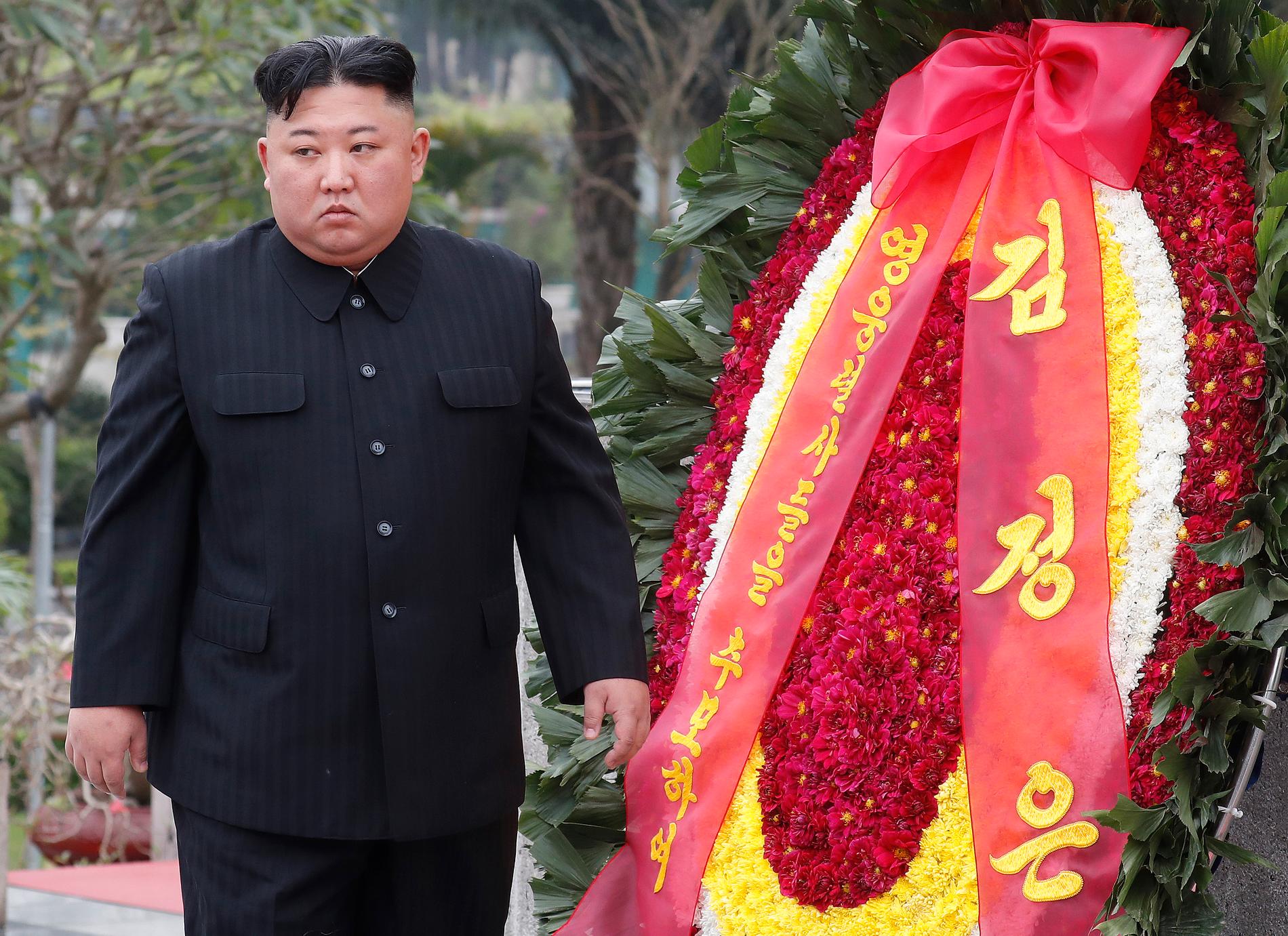Kim Jong-Un i Vietnam efter det misslyckade mötet med Donald Trump tidigare i år.