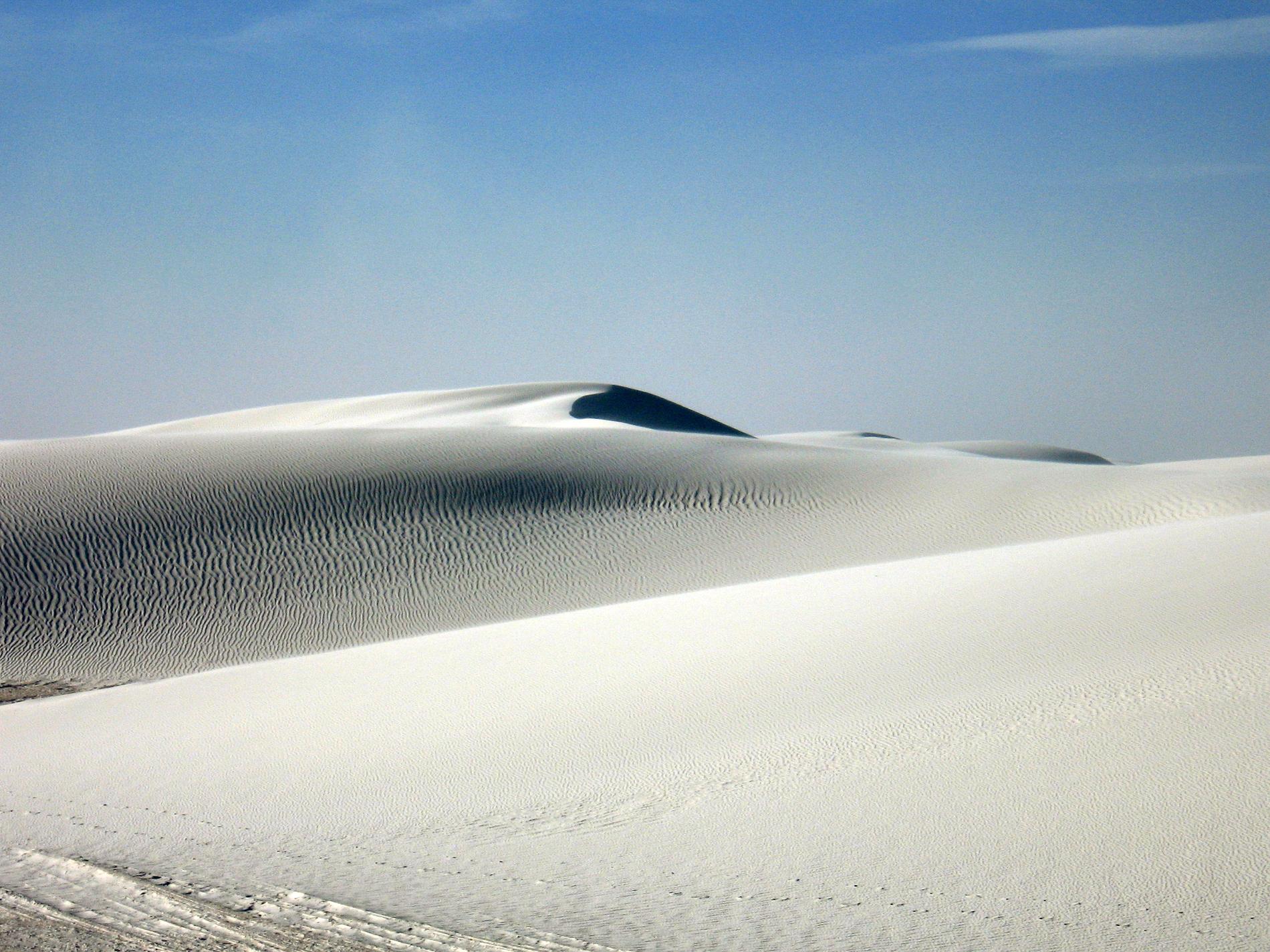 White Sands i New Mexico. Arkivbild.