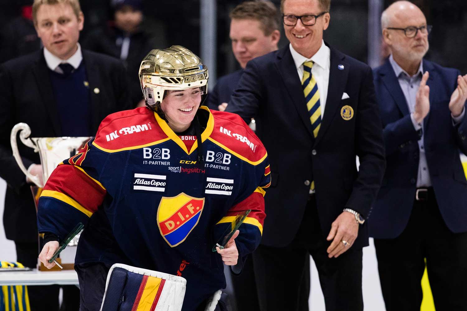 Lovisa Berndtsson utsågs till slutspelets MVP efter SM-guldet.
