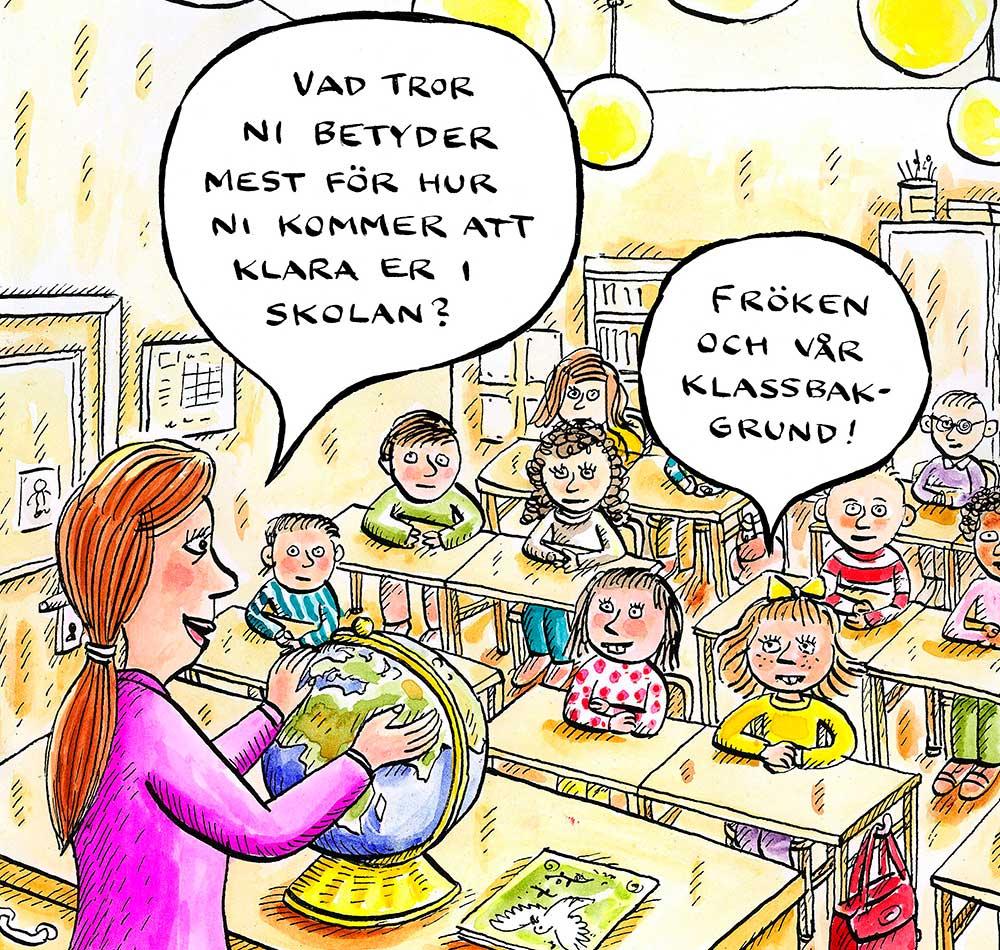 Sverige behöver ett nytt system Dagens skola sorterar barn stenhårt efter klass. De barn med föräldrar som inte orkar eller inte kan välja får den tuffaste starten. De ekonomiska resurserna måste styras om.