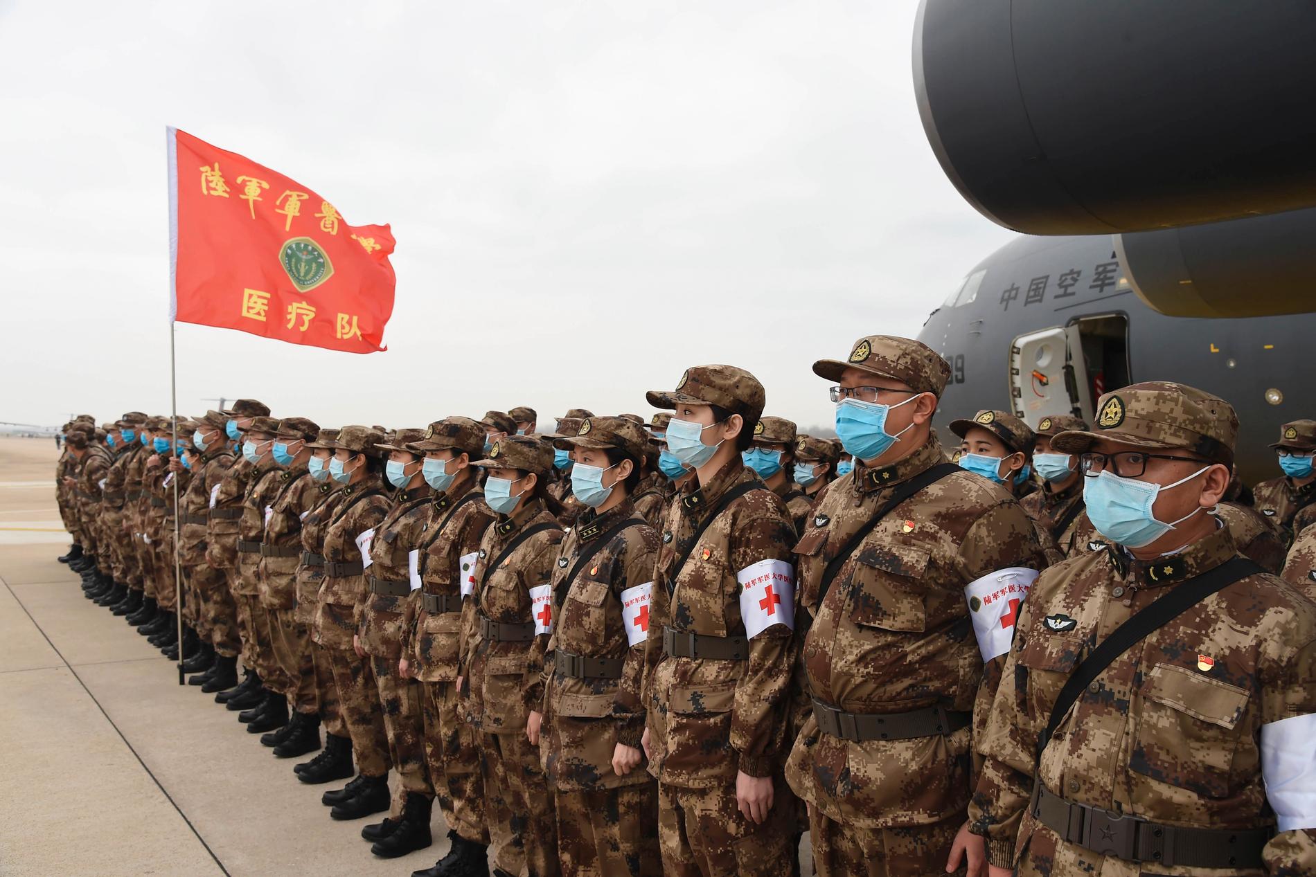 Kinesisk militär har satts in för att kontrollera Coronaspridningen.