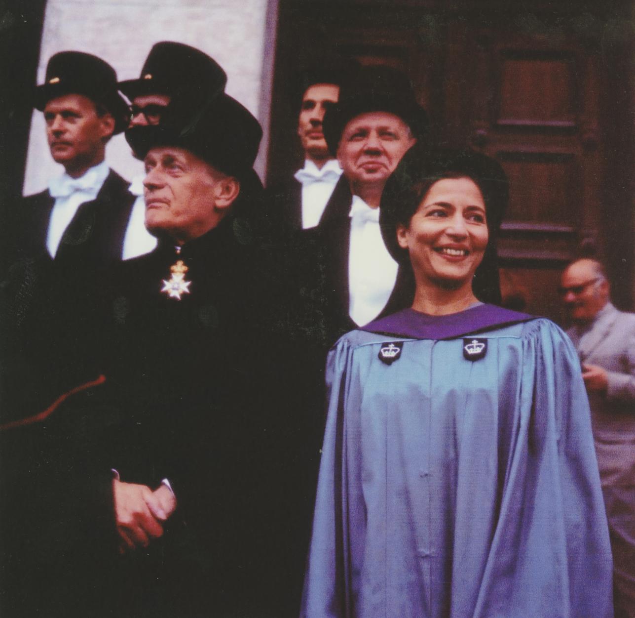 Ruth Bader Ginsburg under sin tid i Lund. 