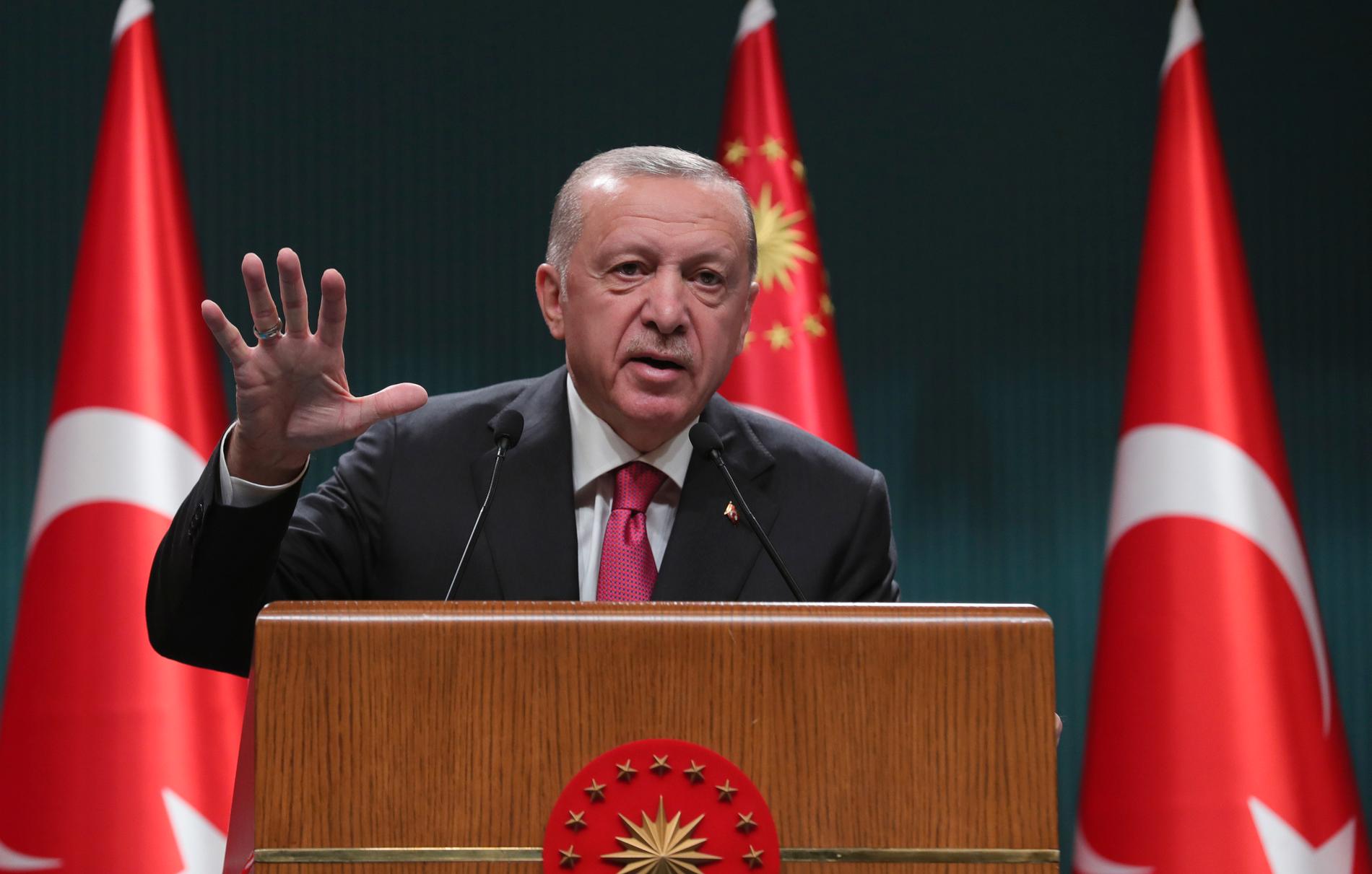 Recep Tayyip Erdogan, Turkiets president.