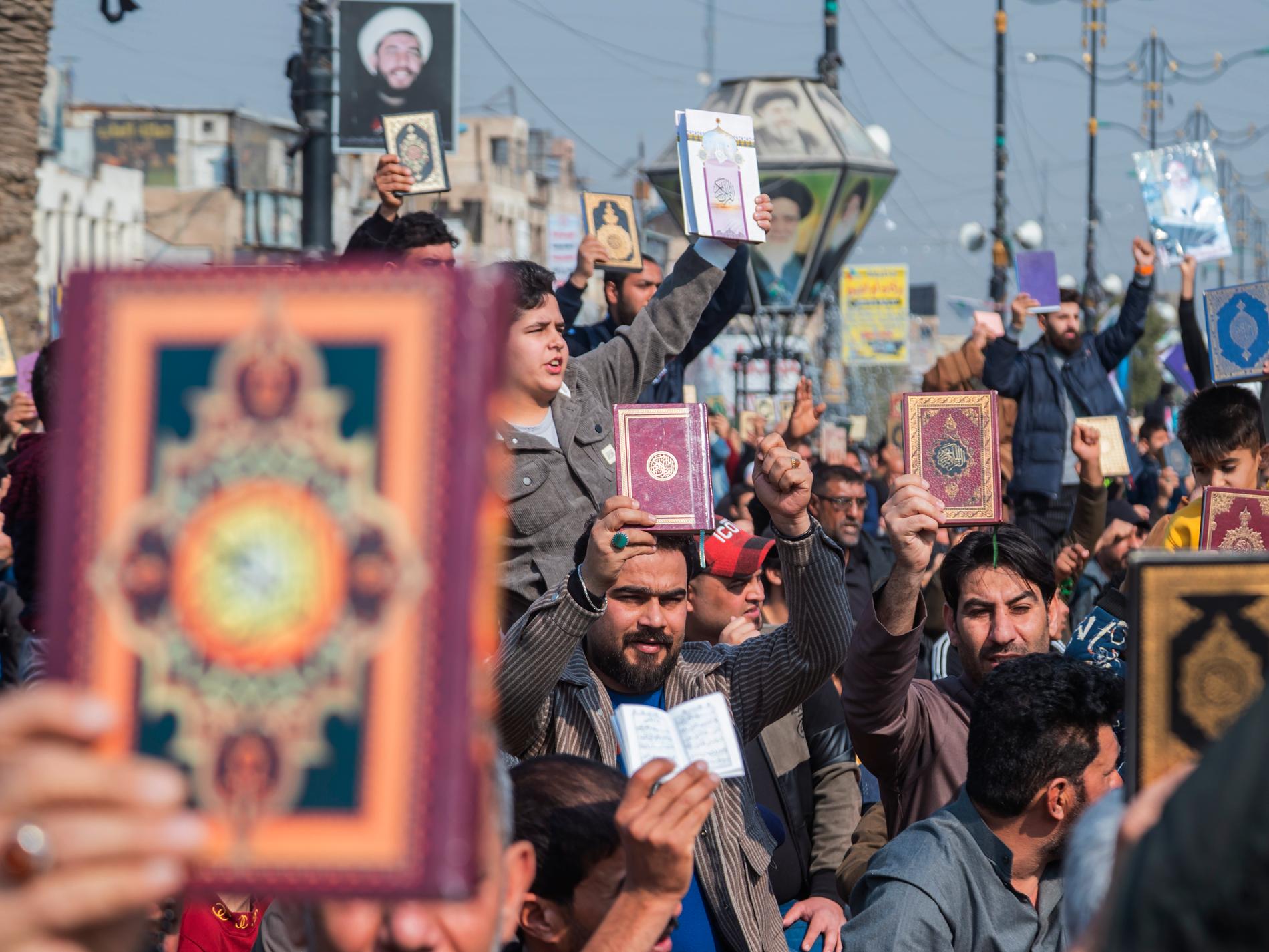Stora protester mot koranbränningarna