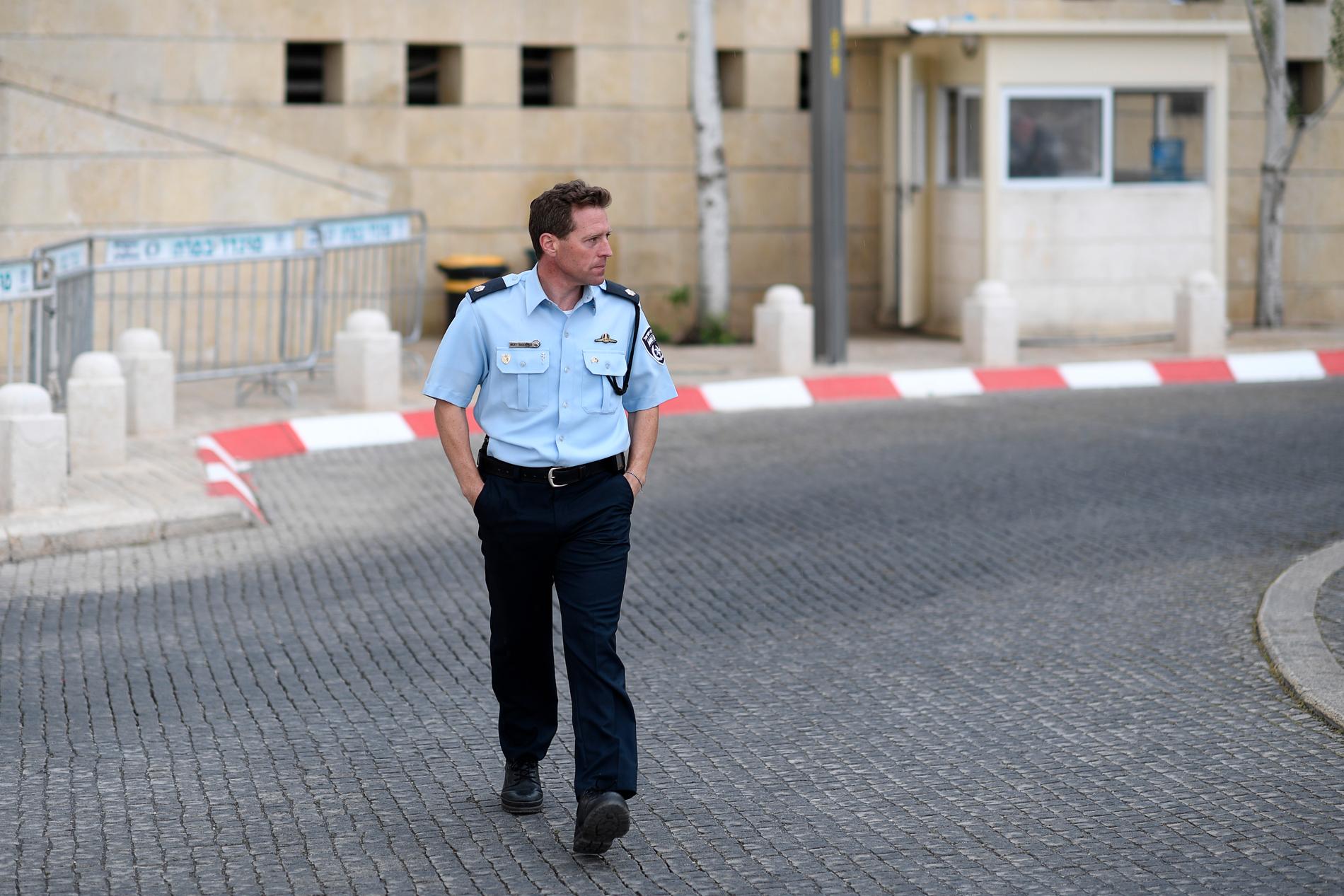 Micky Rose, talesman för den israeliska polisen.
