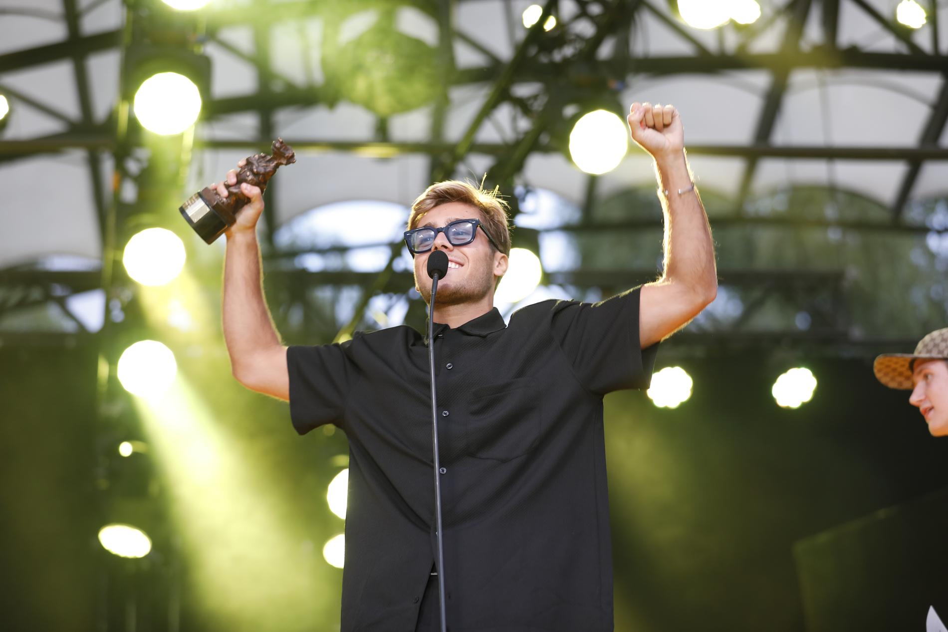 Benjamin Ingrosso vann priset för Årets manliga liveartist på Aftonbladets Rockbjörnen i år.